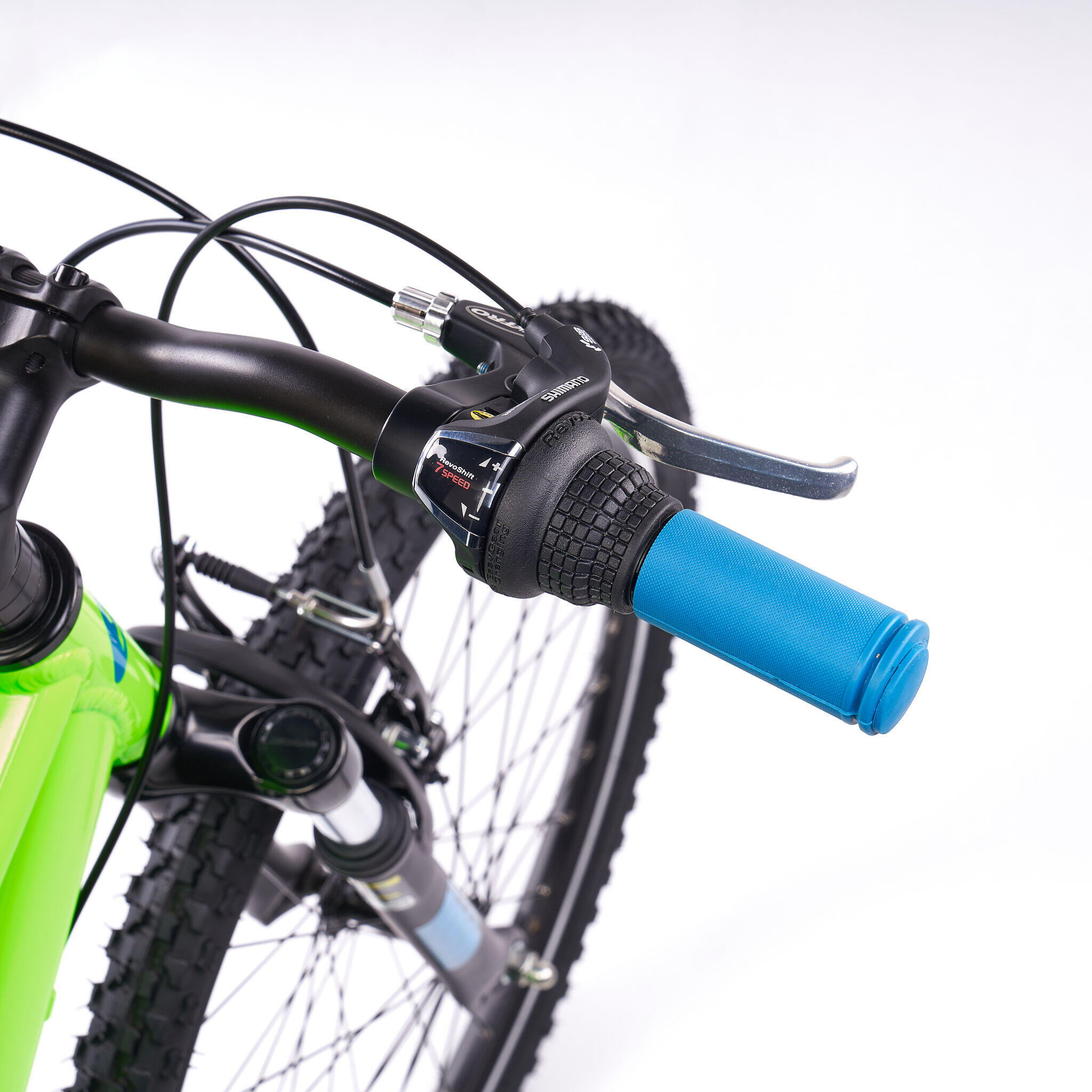 Kinderfiets 20/24/26 inch Xroc Pro 7-speed V-brake vanaf 6 jaar Neon Groen/Oceaa 3/7