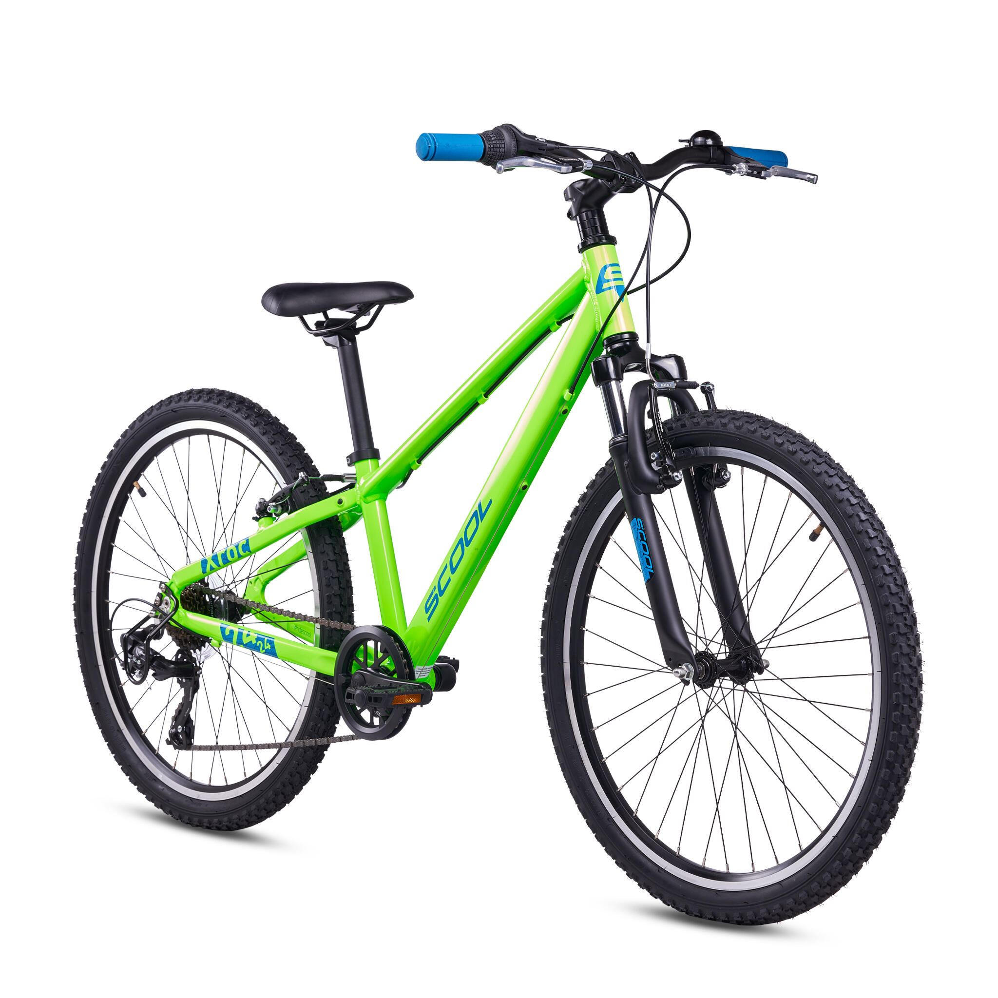 Kinderfiets 20/24/26 inch Xroc Pro 7-speed V-brake vanaf 6 jaar Neon Groen/Oceaa 2/7