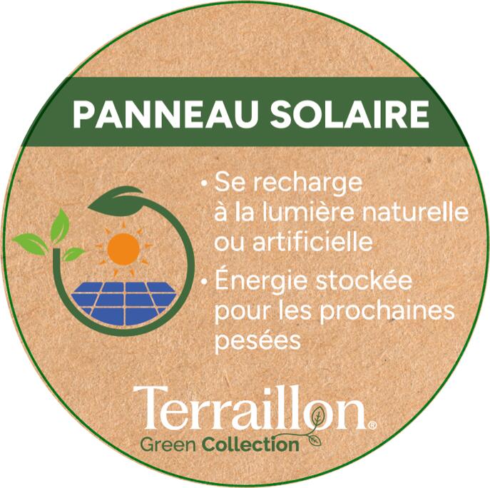 Pèse personne Impédancemètre, Energie solaire-Lumière artificielle, sans piles. 4/5