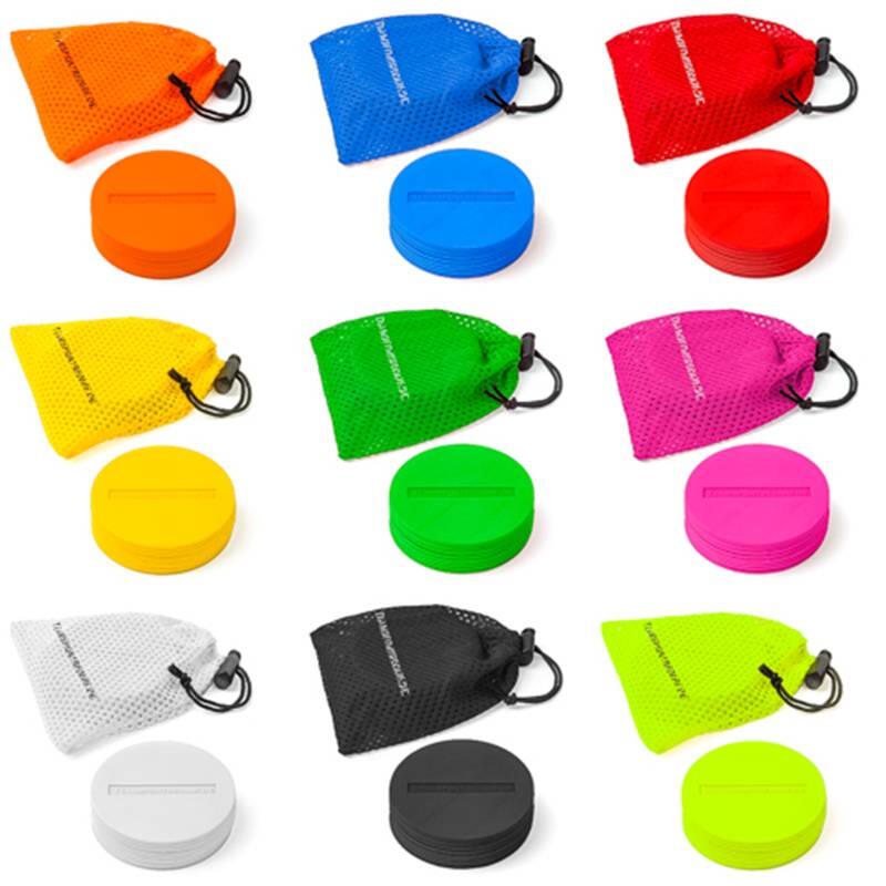 Set 10 discuri marcaj TeamSports ø 8 cm, albe
