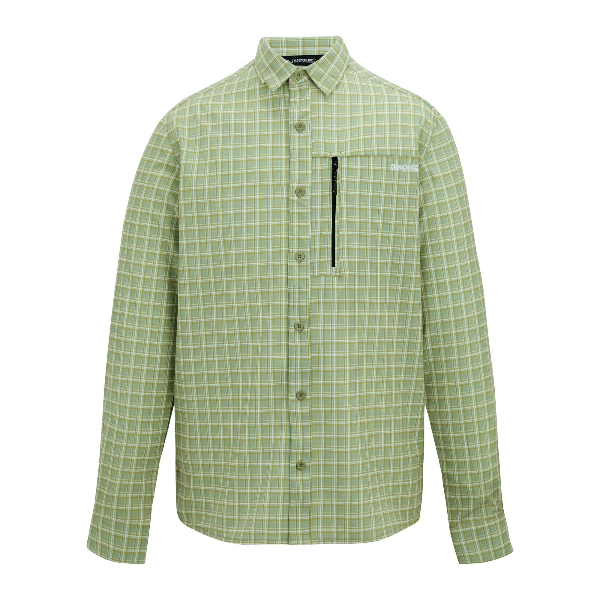 Chemise De Pêche Simms Homme Taille XL – Verte à Carreaux – Microfibre Respirante