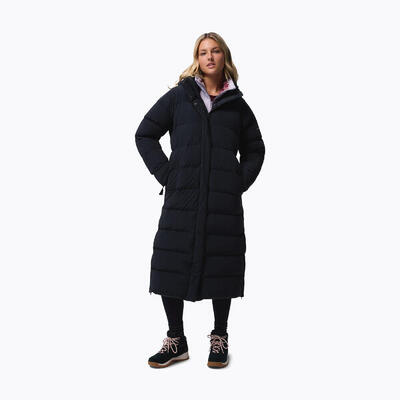 Dames donsjas columbia amaze puff long met capuchon