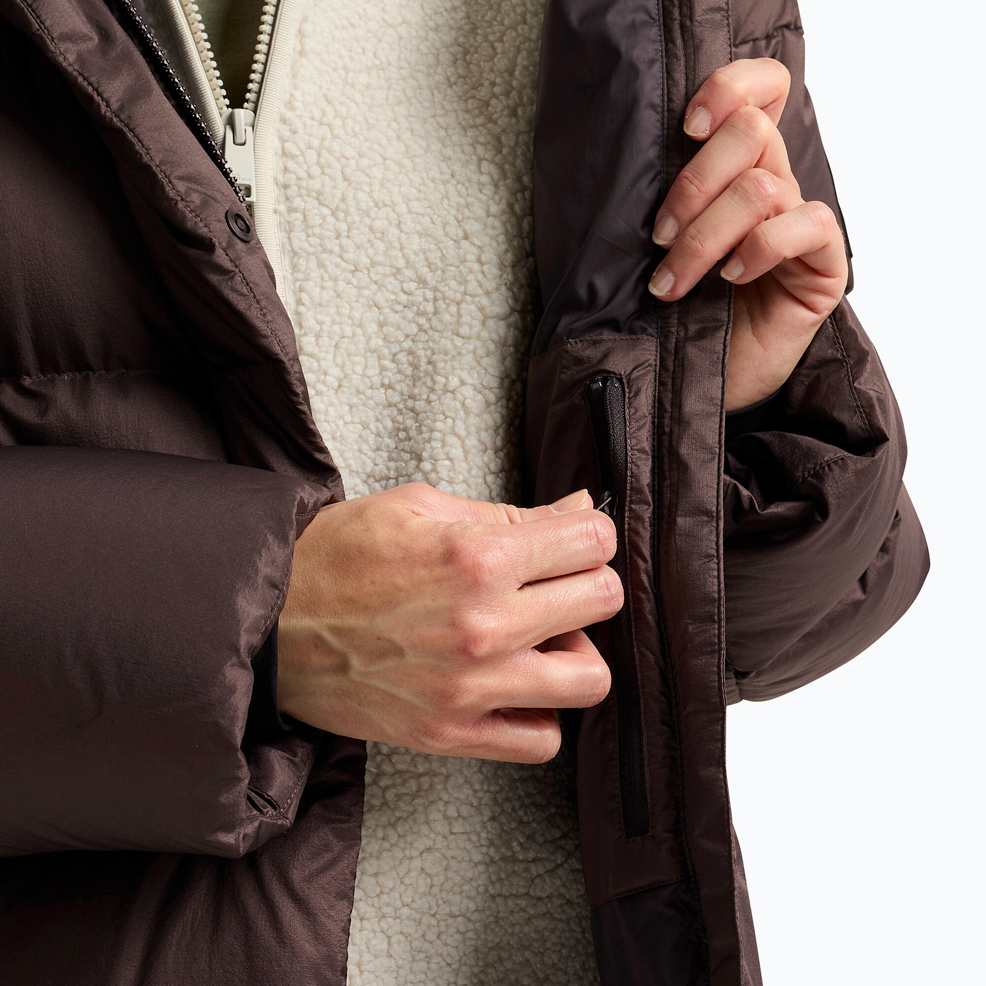 Giacca piumino da donna Jack Wolfskin Icy Hill Coat Rds 6/7