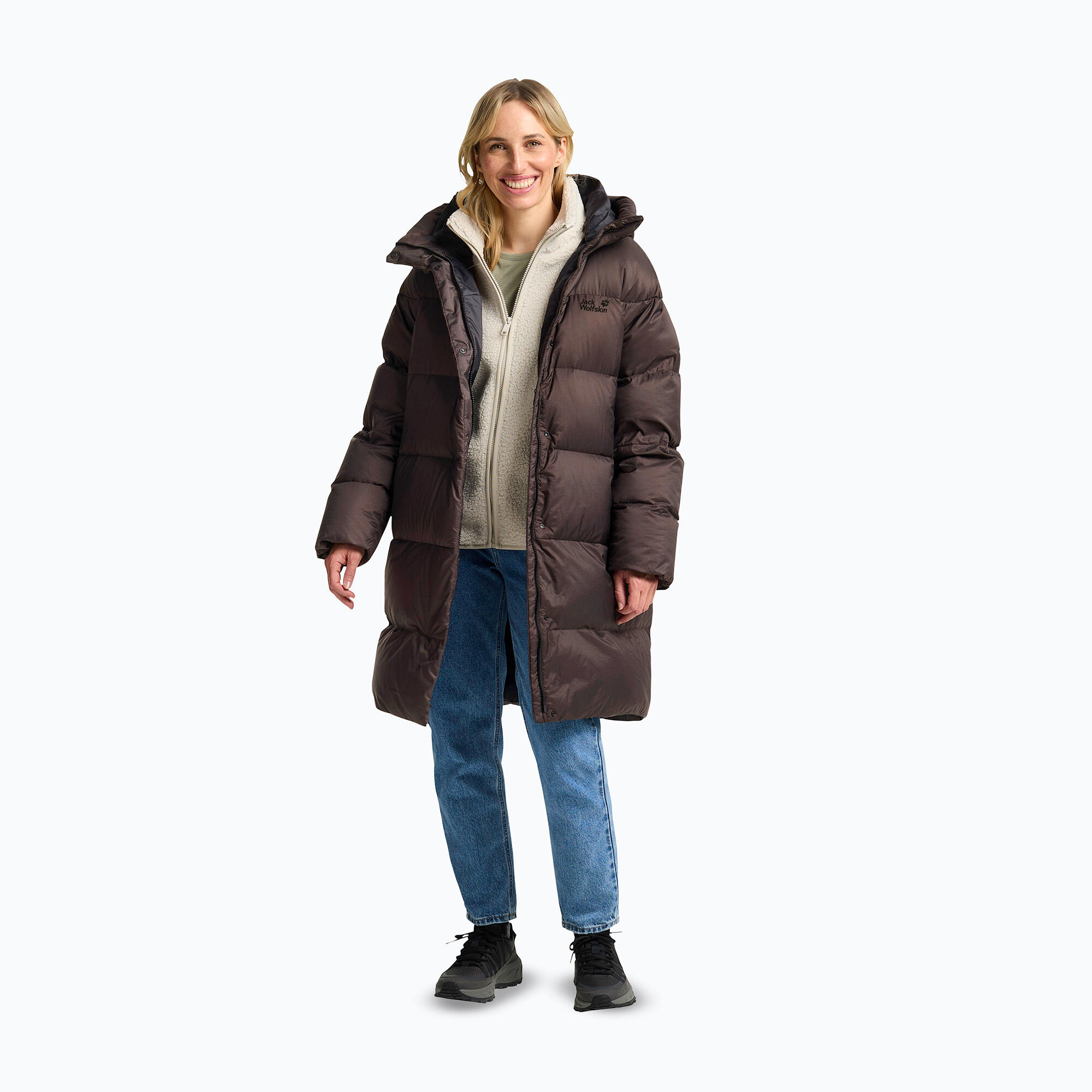Giacca piumino da donna Jack Wolfskin Icy Hill Coat Rds 2/7