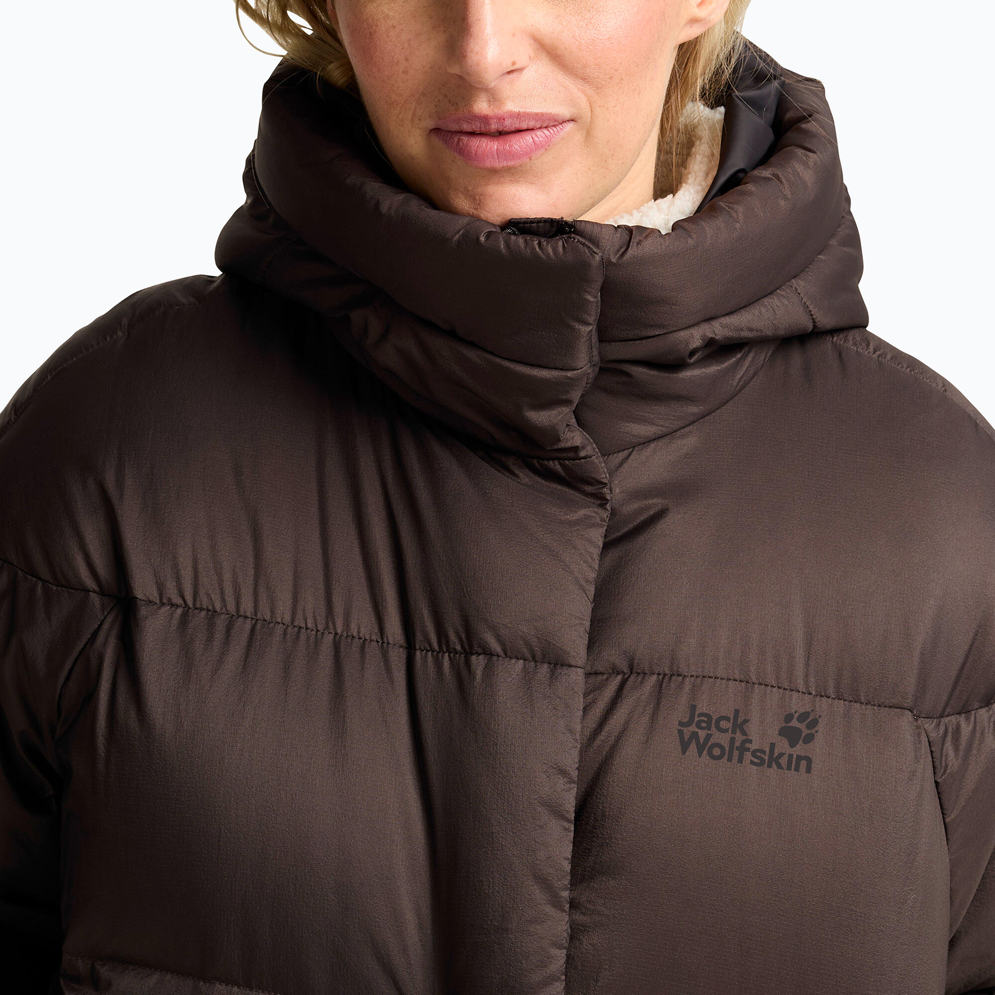 Giacca piumino da donna Jack Wolfskin Icy Hill Coat Rds 4/7
