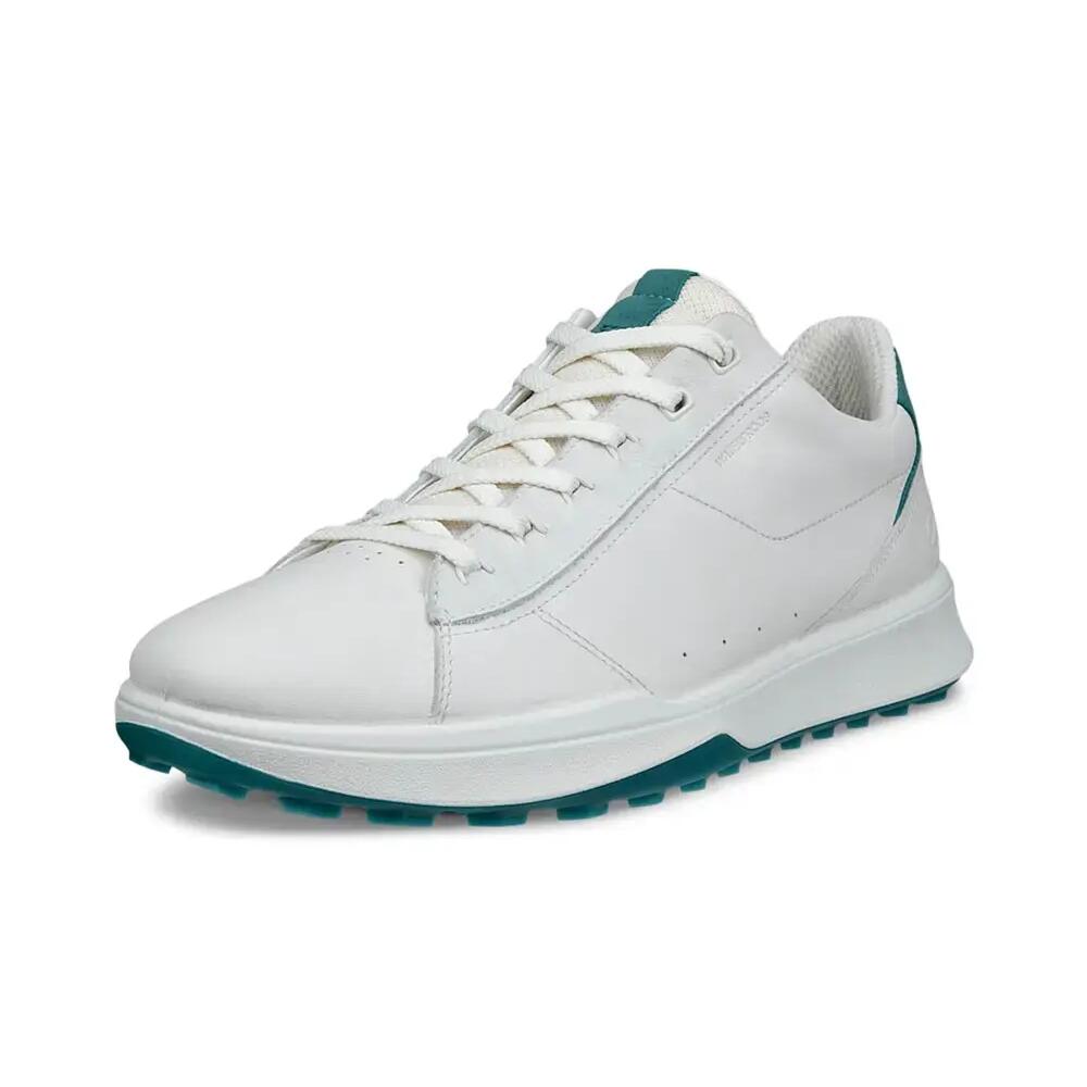 ECCO Men Street Vibe Chaussures de golf pour homme, blanc/vert baie