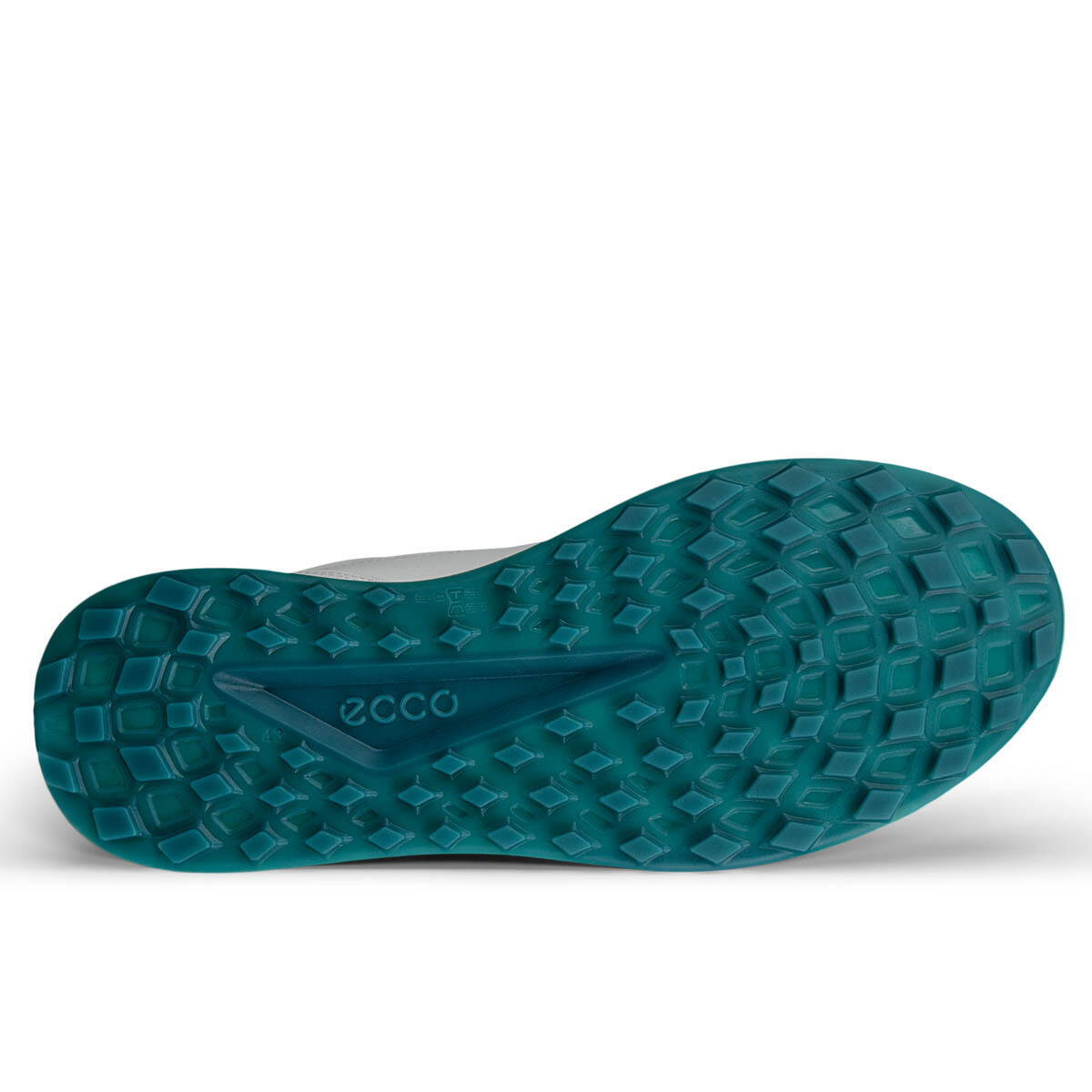 ECCO Men Street Vibe Sapatos de golfe para homem, Branco/Baygreen 5/5