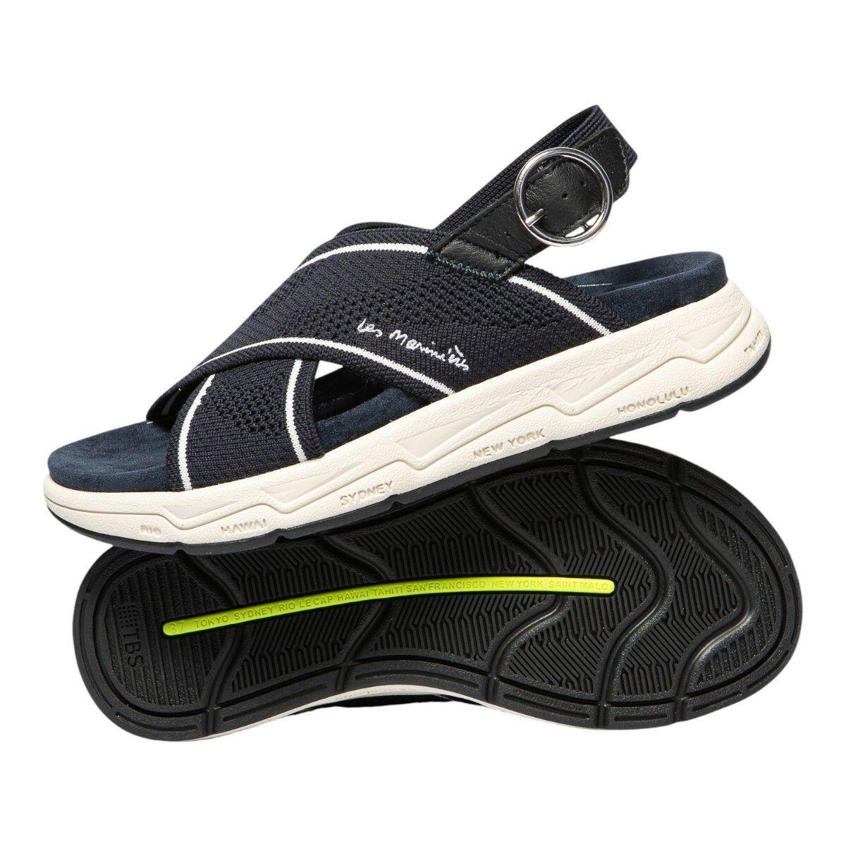Sandales compensées - Femme - LAIHONA Bleu 3/5