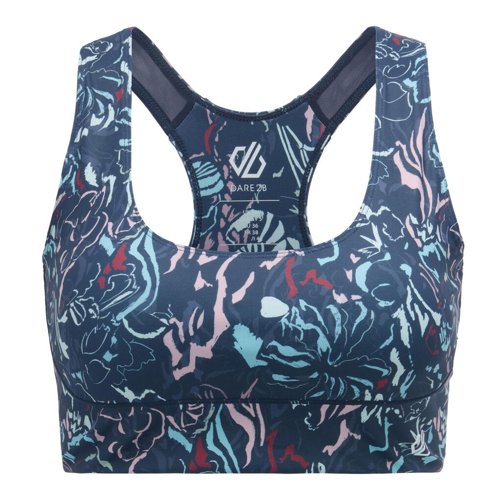 Womens/Ladies Influential Printed Sports Bra (Multicoloured)