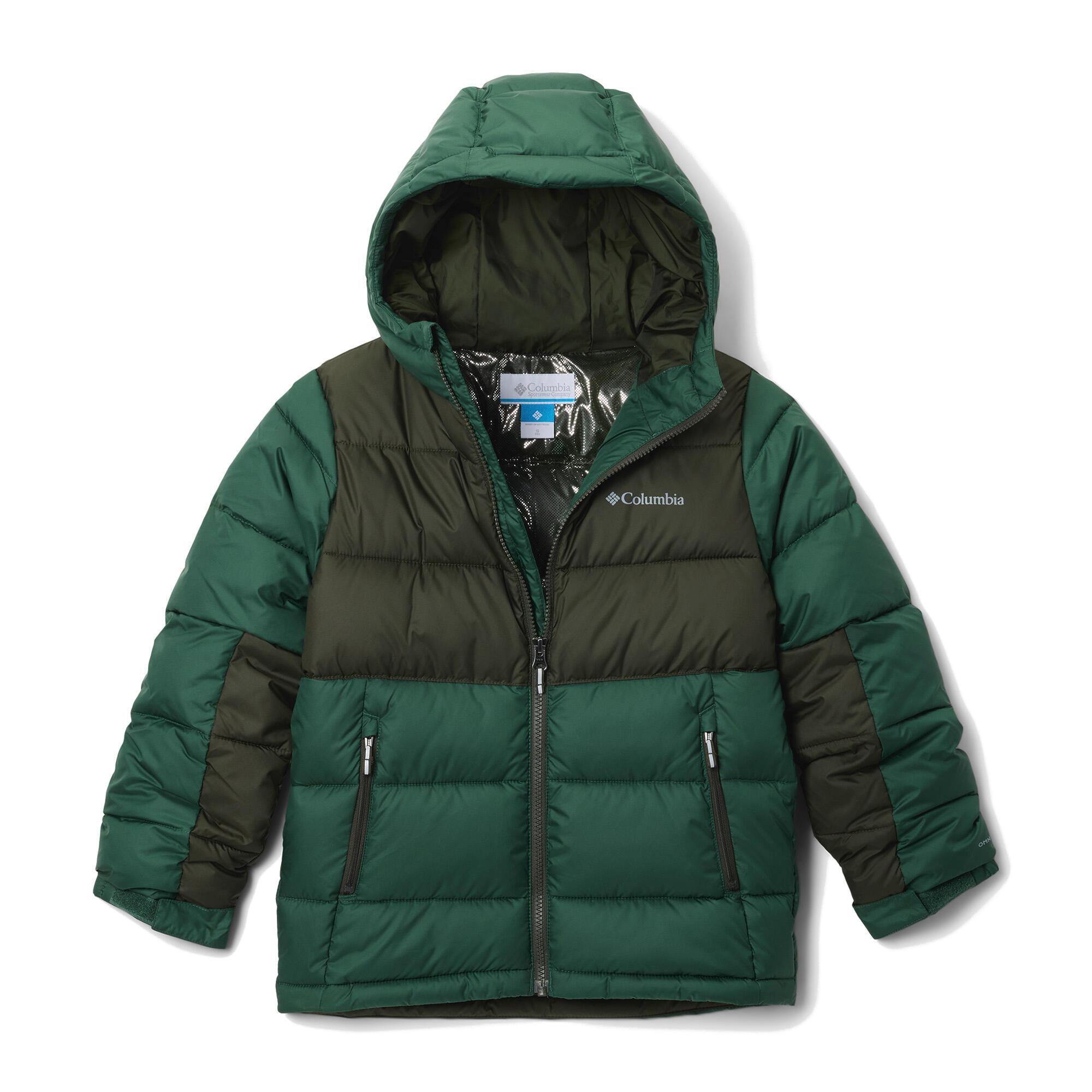 Casaco infantil acolchoado Columbia Pike Lake II com capuz 4/4