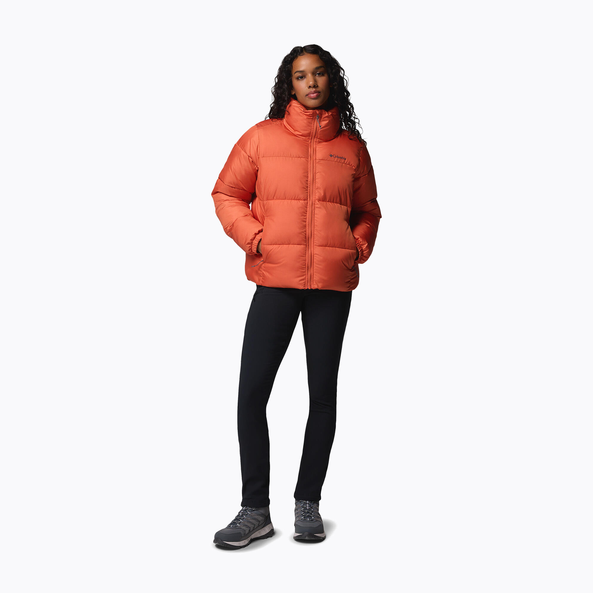 Casaco feminino acolchoado Columbia Puffect II com zíper completo 2/7