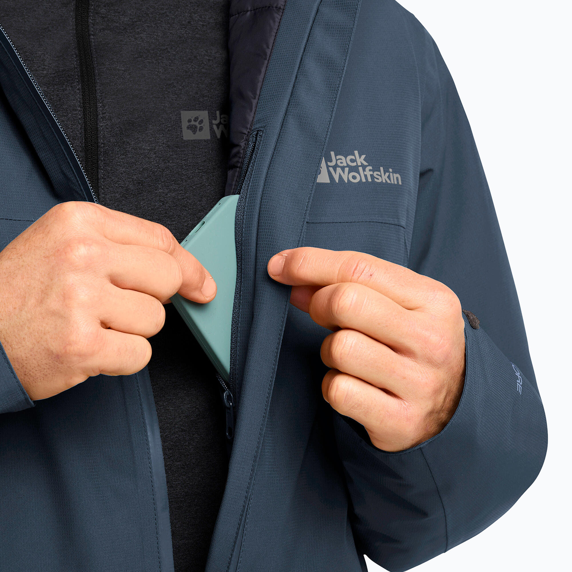 Heren gewatteerde jas Jack Wolfskin Wisper Ins 4/7