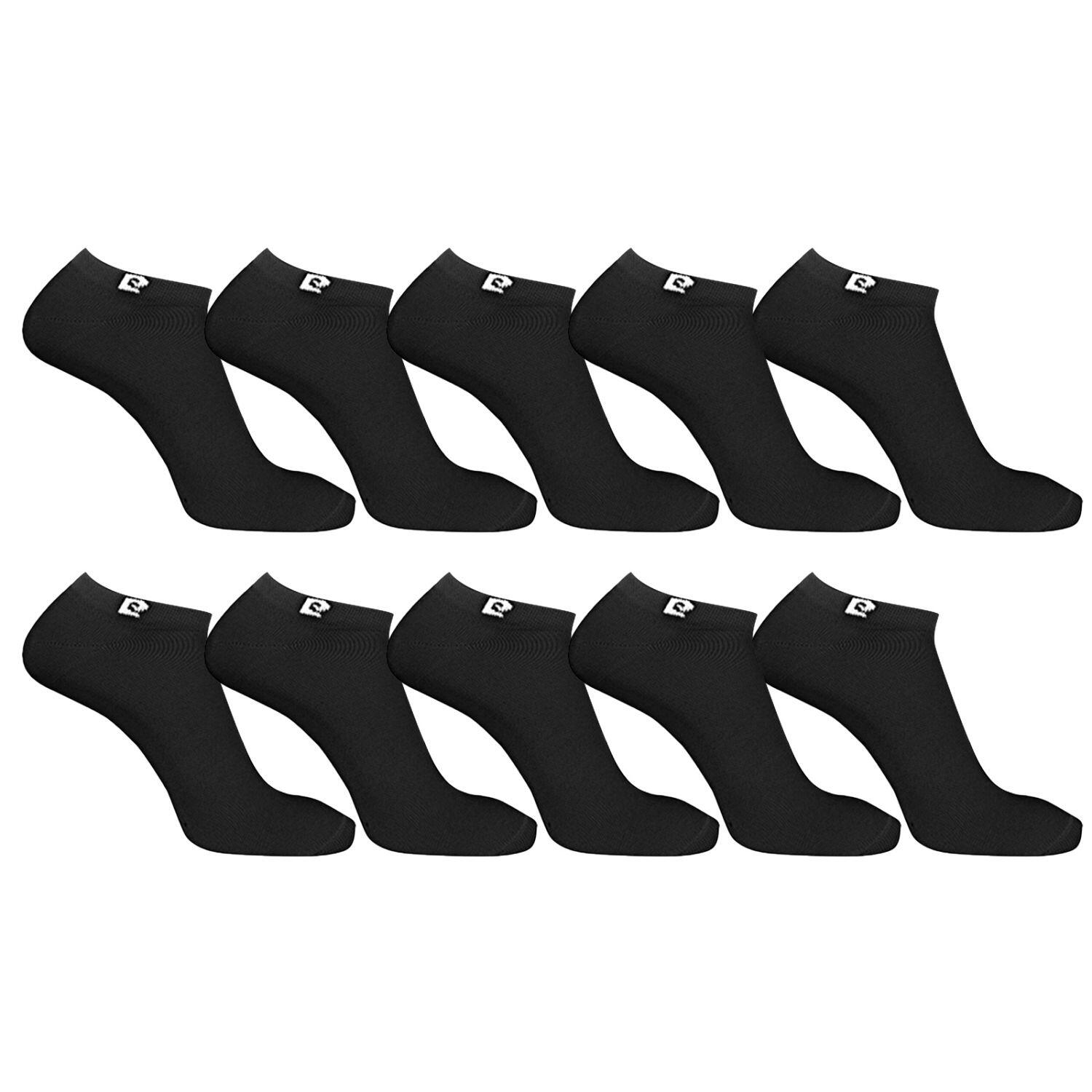 Lot de 10 Paires de chaussettes tiges courtes unies modèle PC 0372 1/3