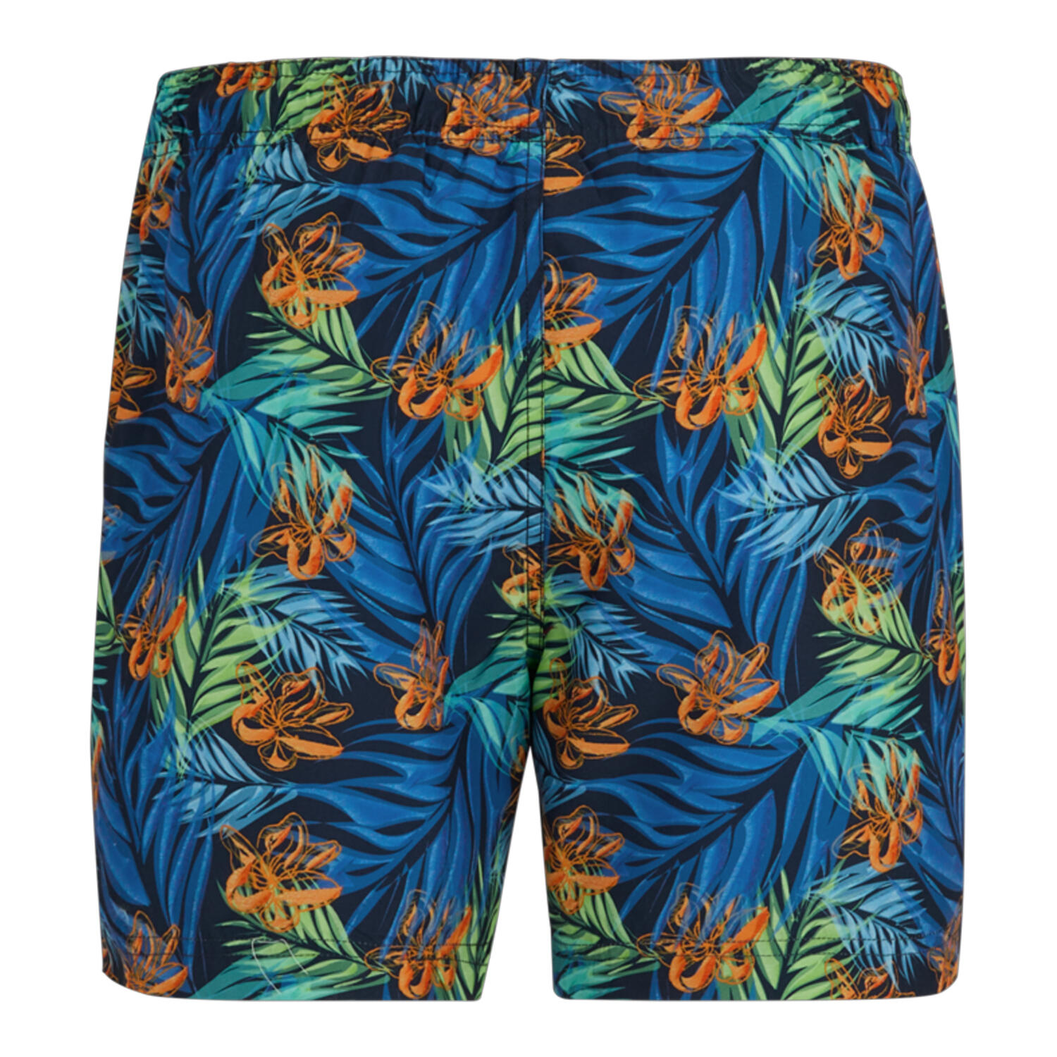 Costume Da Bagno A Pantaloncino Foglie Tropicali Uomo Regatta Loras Blu Navy 2/4