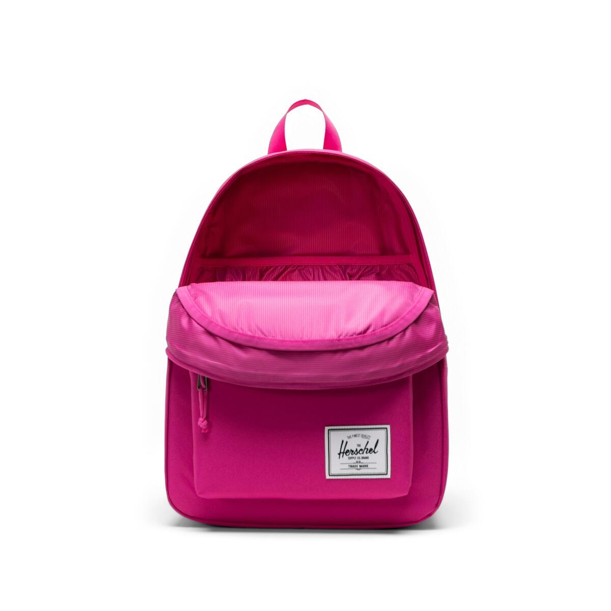 Sac à dos en matières recyclées CLASSIC 26L unisexe Fushia 3/4