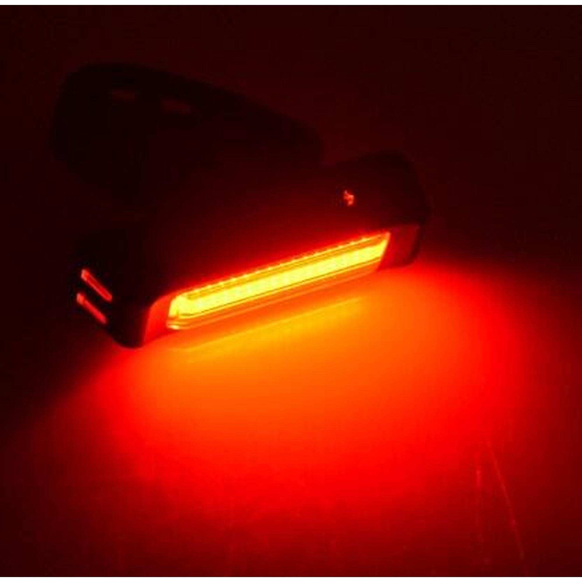 Stop comet LED, reincarcabil USB 6 moduri de luminare, negru