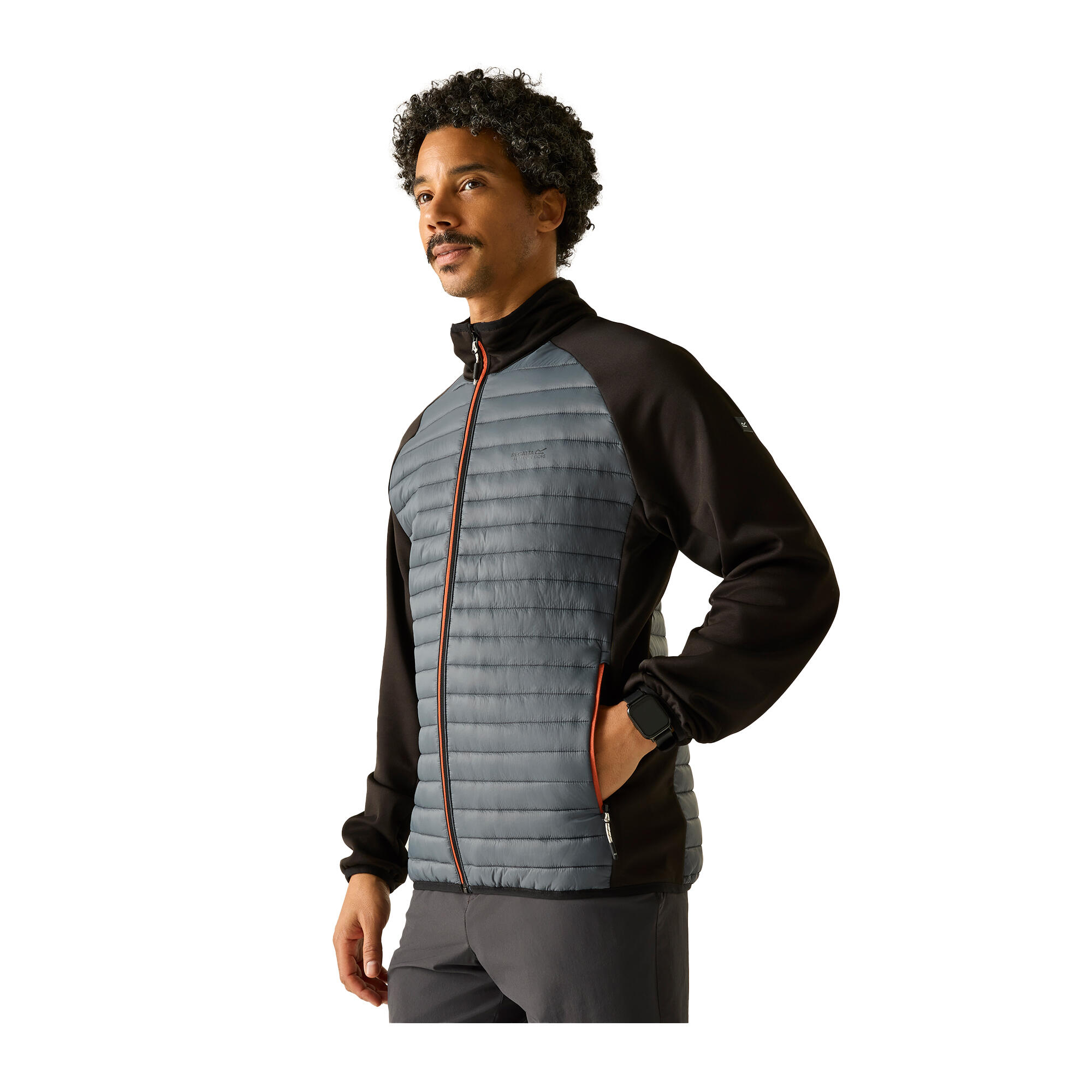 Veste Hybride CLUMBER Homme (Gris Orage / Noir) 4/5