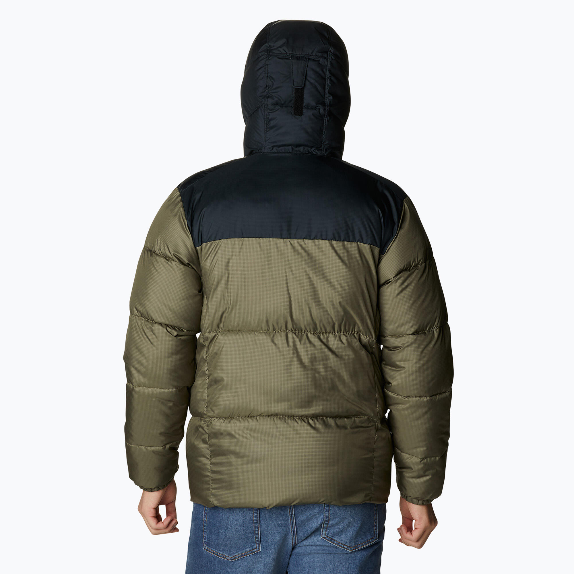 Jaqueta masculina acolchoada Columbia Puffect II com capuz 2/6