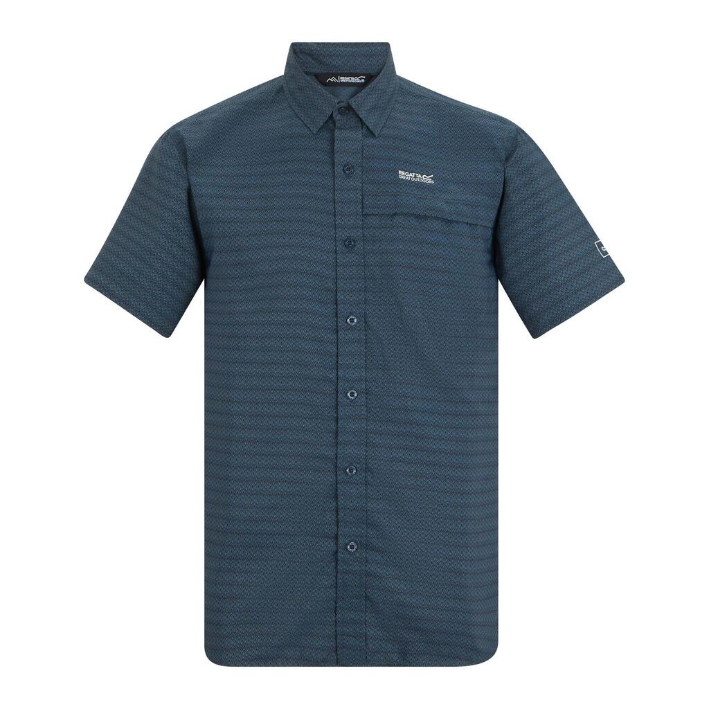 Mens Mindano Triangle ShortSleeved Shirt (China Blue)