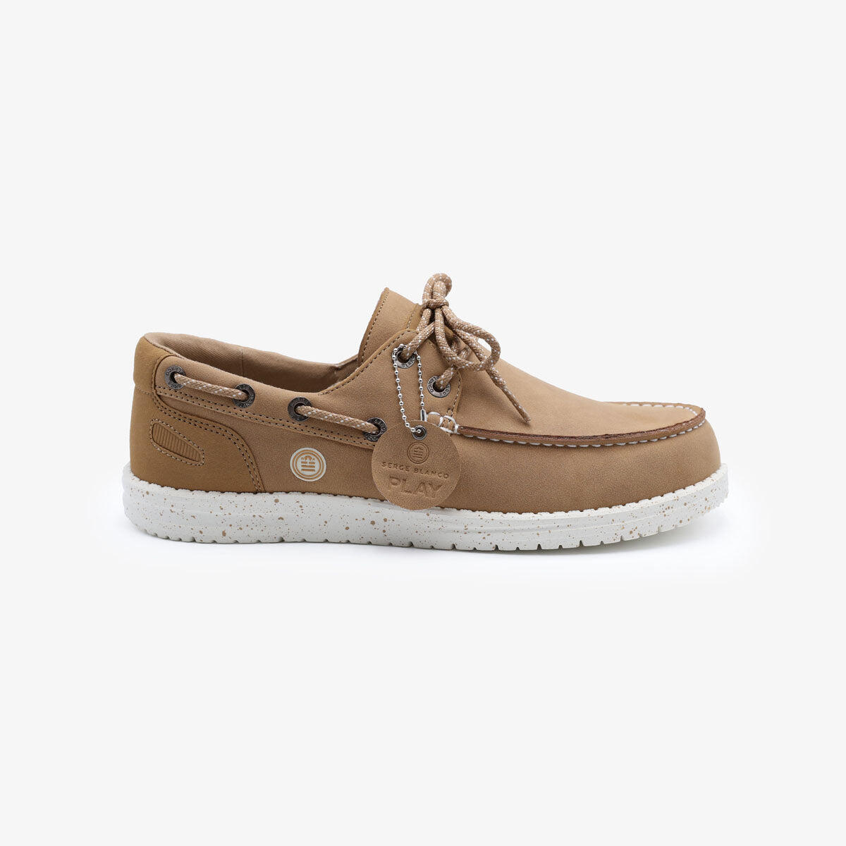 Scarpe da barca Socoa beige mastice in nabuk 2/6