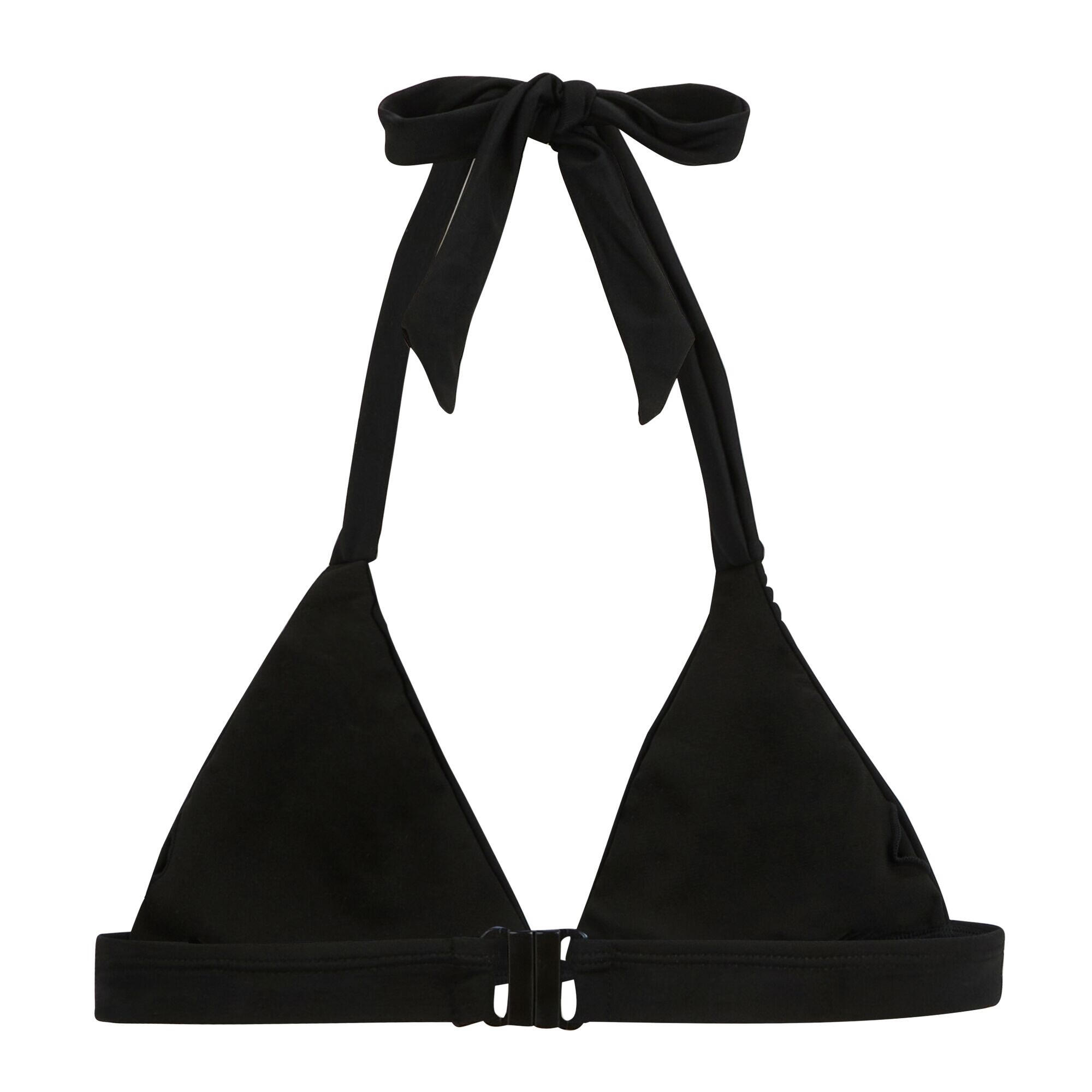 Top de biquíni com decote haltere Lovina para senhora e mulher (Preto) 2/5