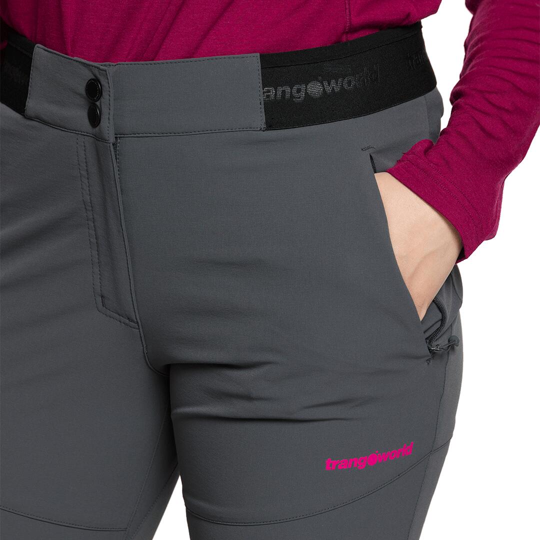 Pantalón para Mujer Trangoworld Balmaz df Gris/Rosa 3/5