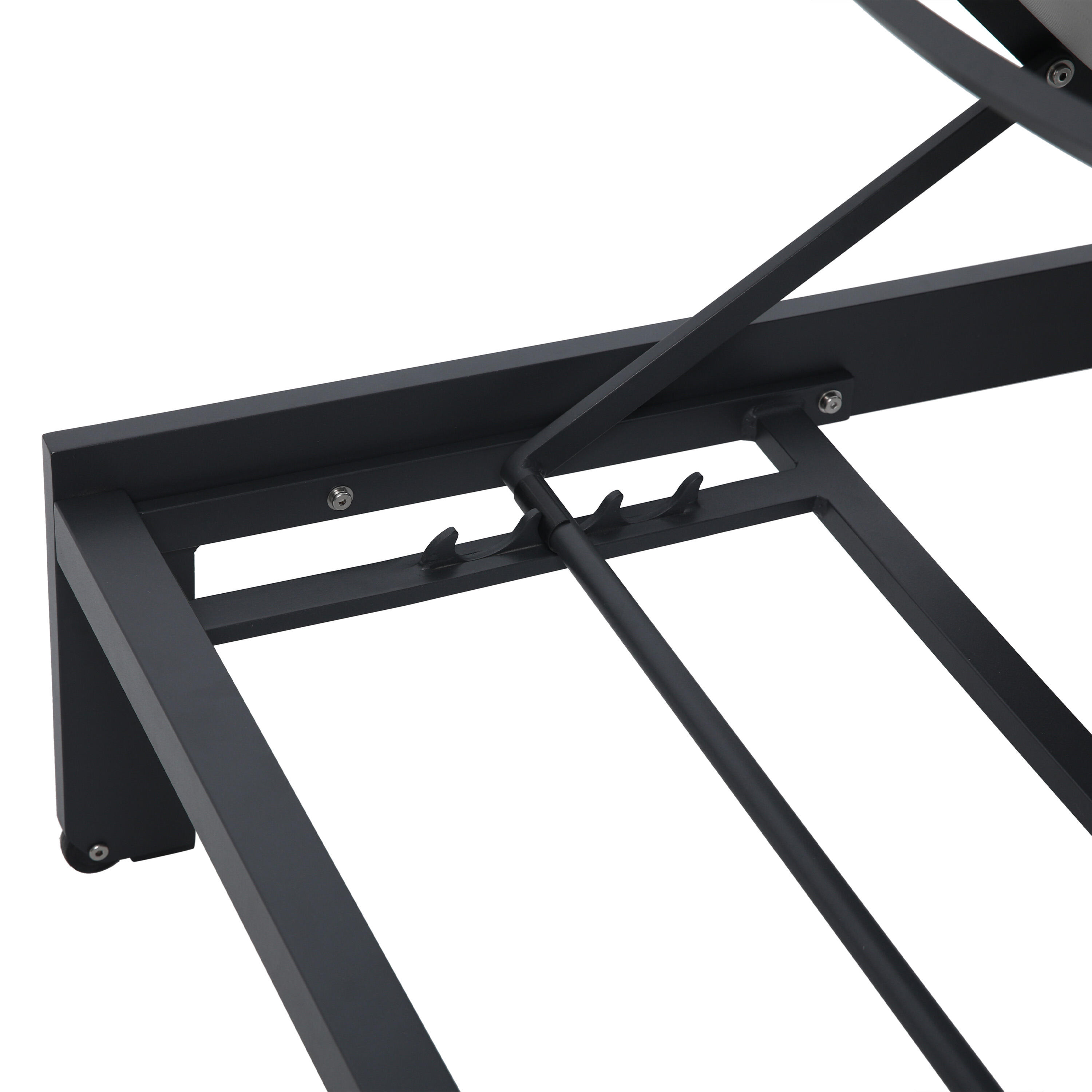 Chaise Longue Réglable en 5 positions - Anthracite / Gris 7/7