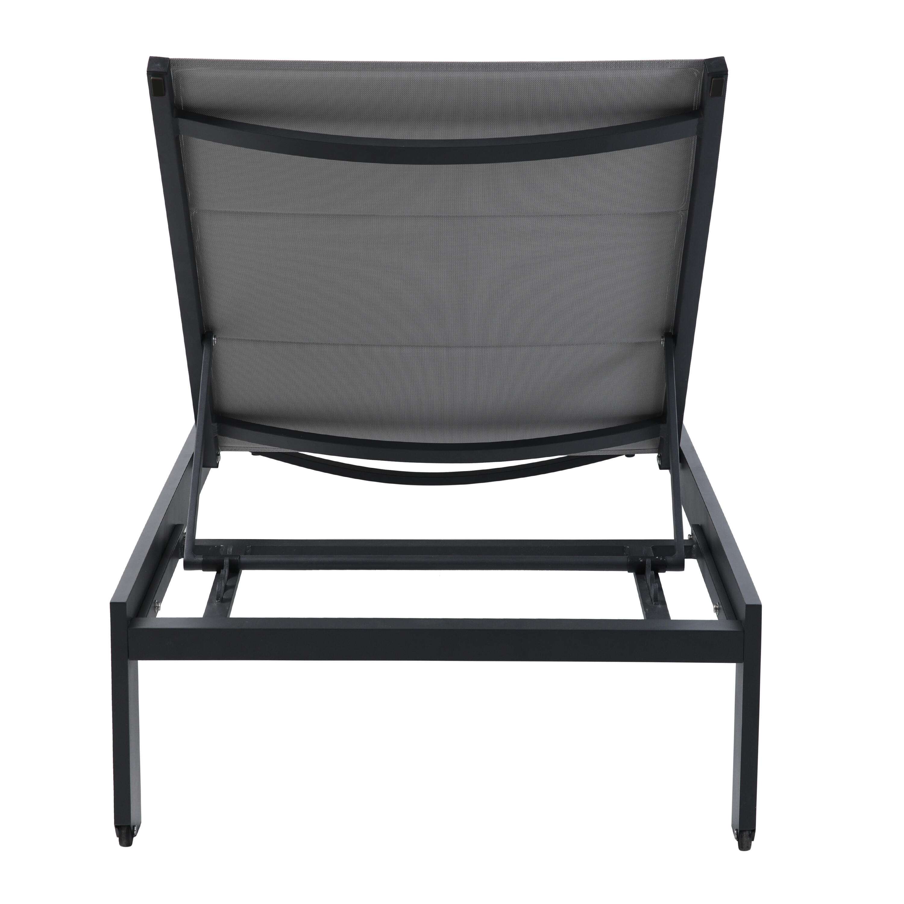 Chaise Longue Réglable en 5 positions - Anthracite / Gris 6/7