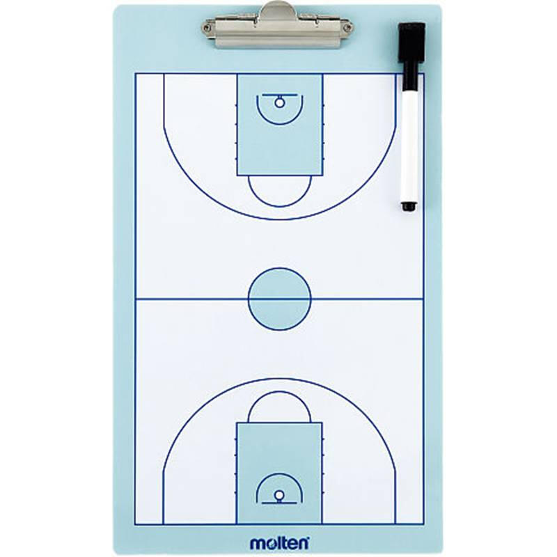 Set antrenor baschet Molten tabela strategie SB2, fluier Dolfin Pro, pompa DHP21