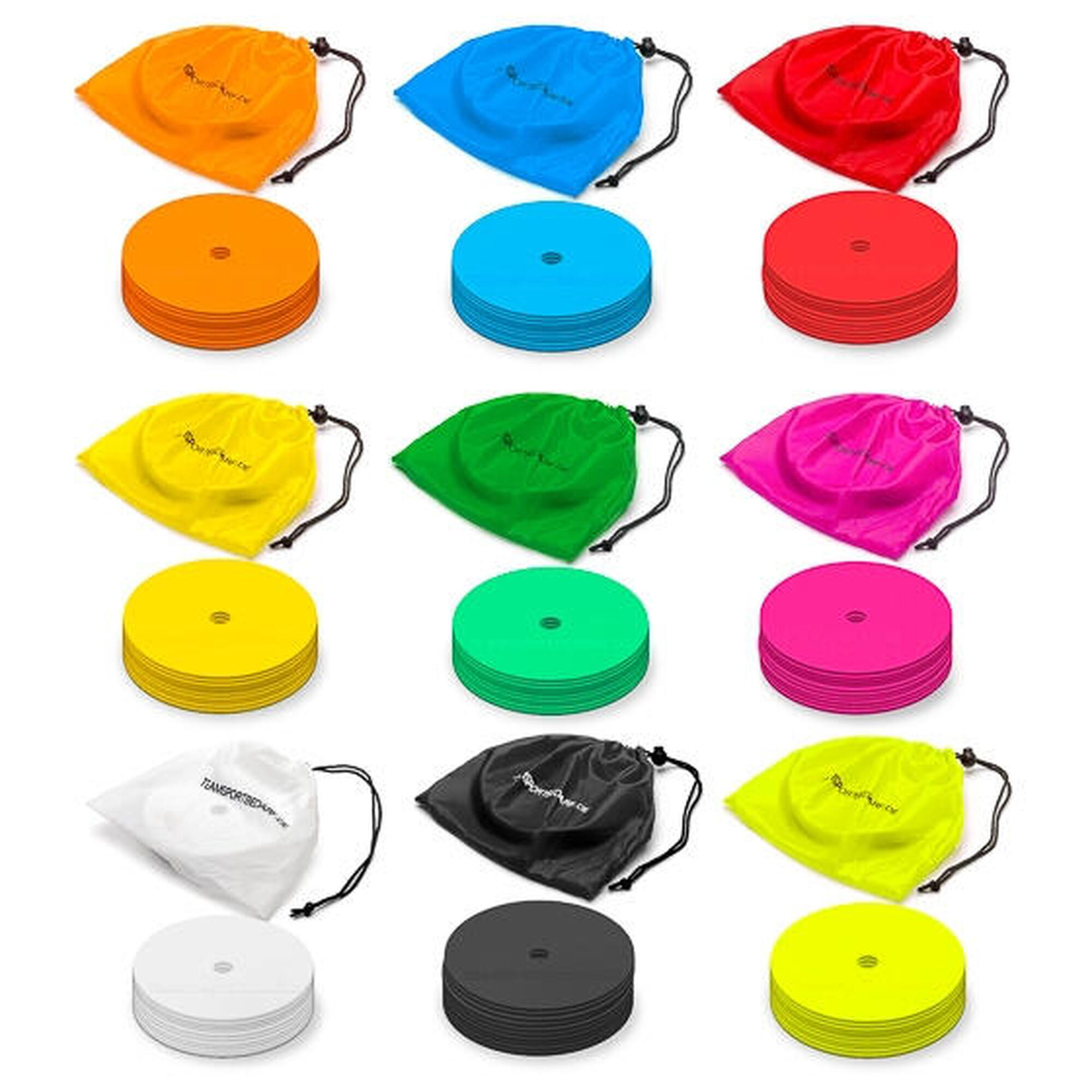 Set 10 discuri marcaj TeamSports ø 15,5 cm, roz