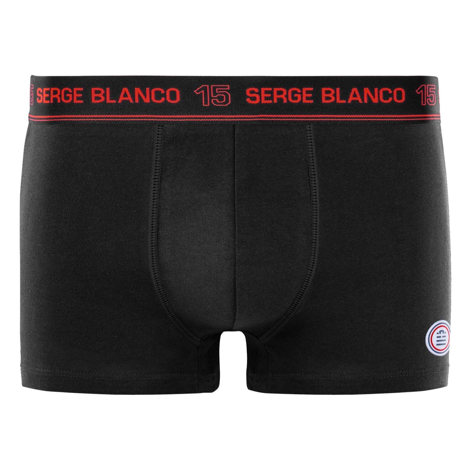 Lot de 4 boxers homme en coton Class uni ceinture colorée 2/5