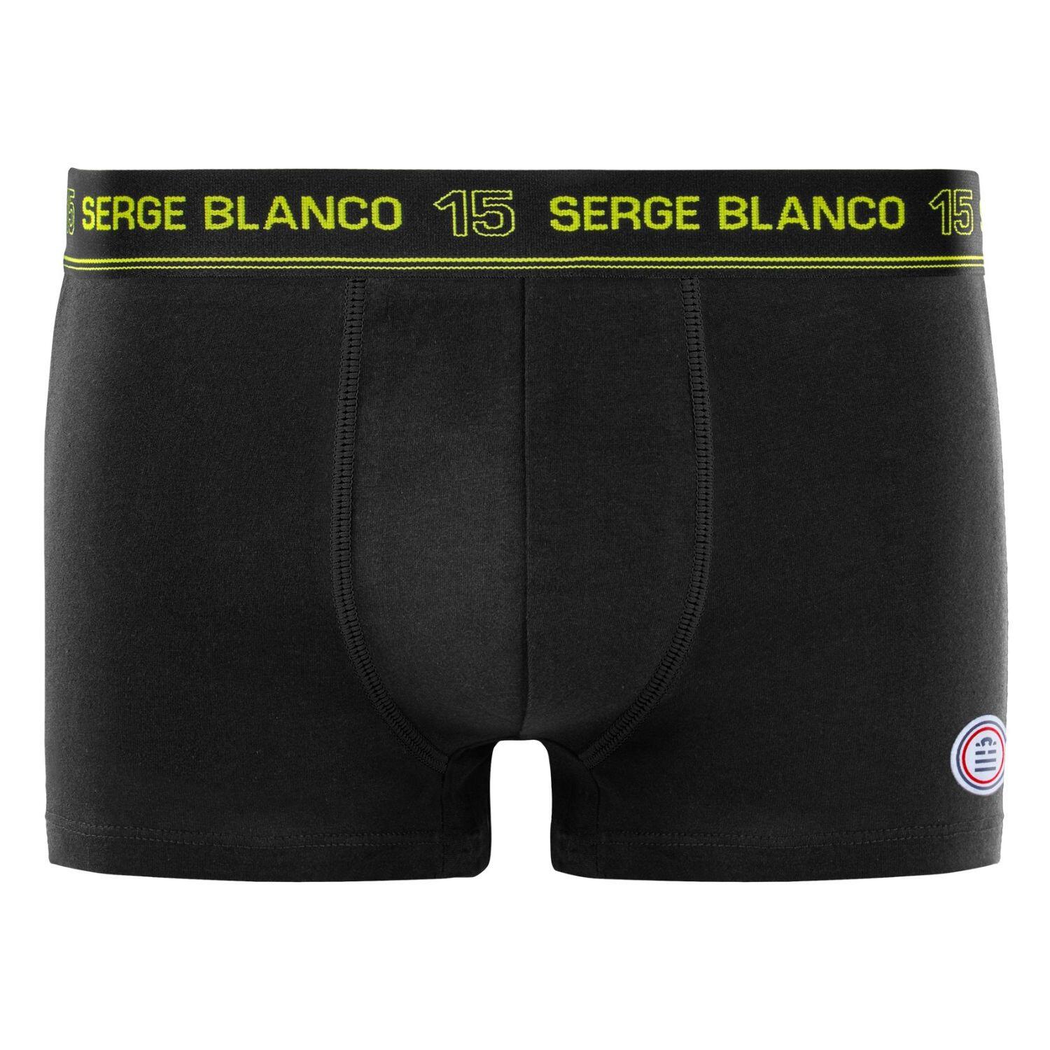 Lot de 4 boxers homme en coton Class uni ceinture colorée 4/5