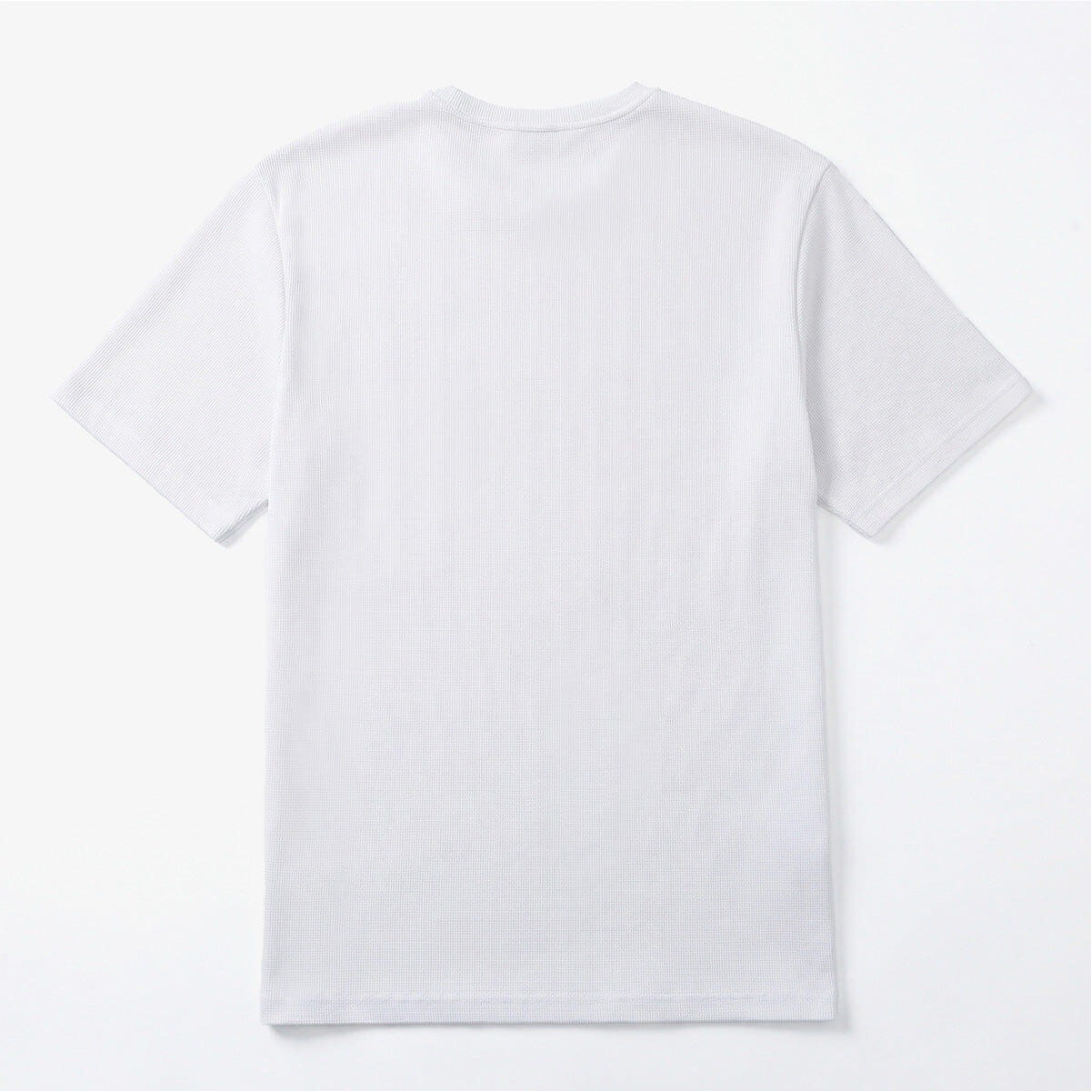 T-shirt girocollo in cotone goffrato Théo bianco 2/4