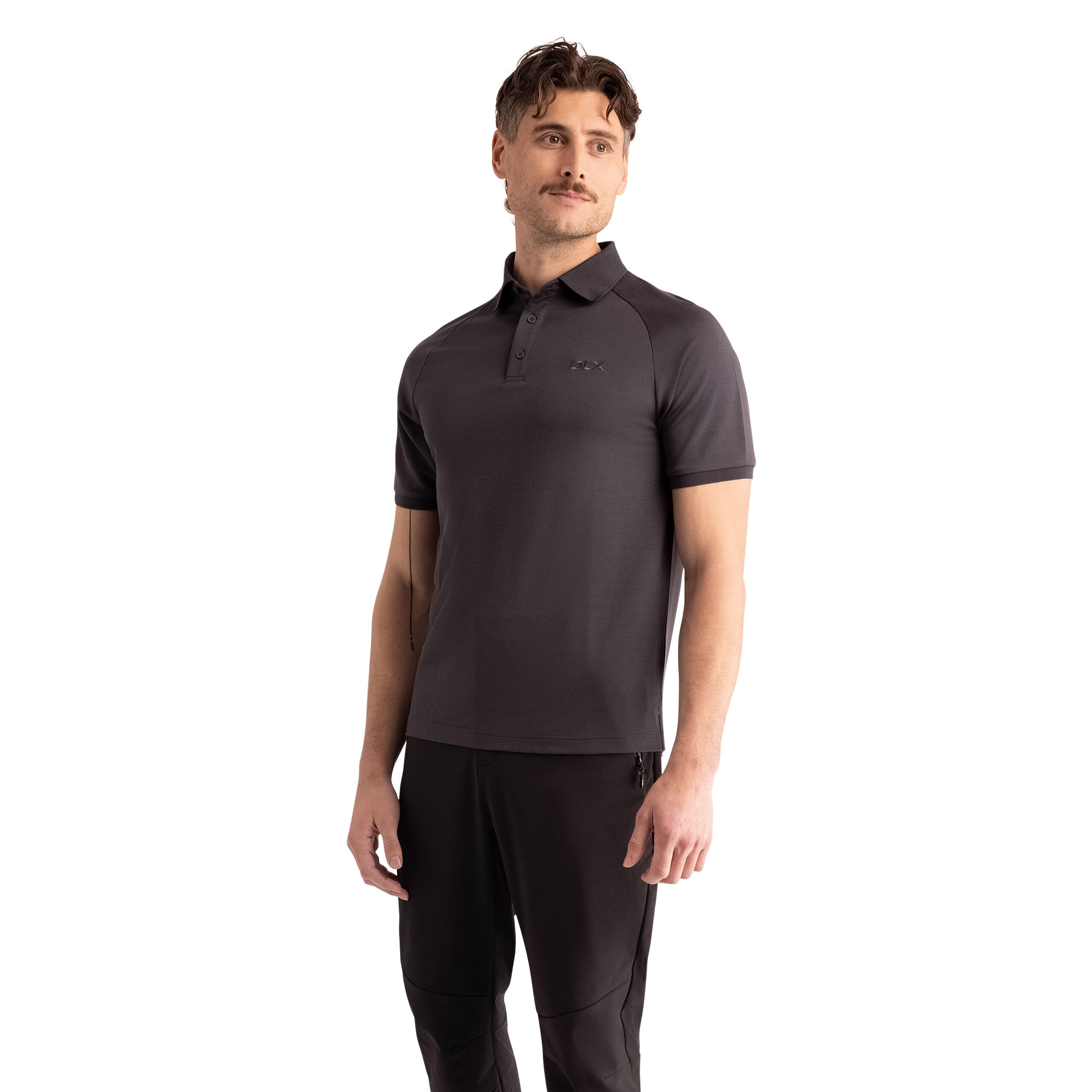 Mens Short Sleeves Knitted Rib Collar Pollo Shirt - Hewson 3/5