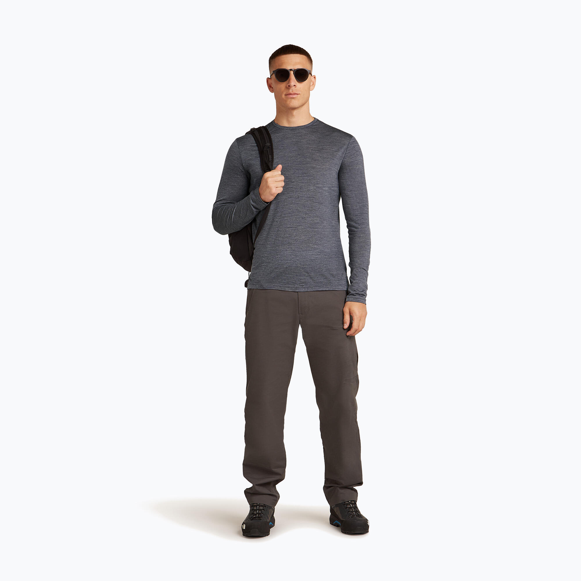 Longsleeve trekkingowy męski icebreaker Merino 125 Cool-Lite Sphere III Tee 4/7