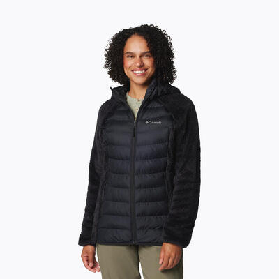 Dames gewatteerde jas columbia powder lite ii sherpa hybrid