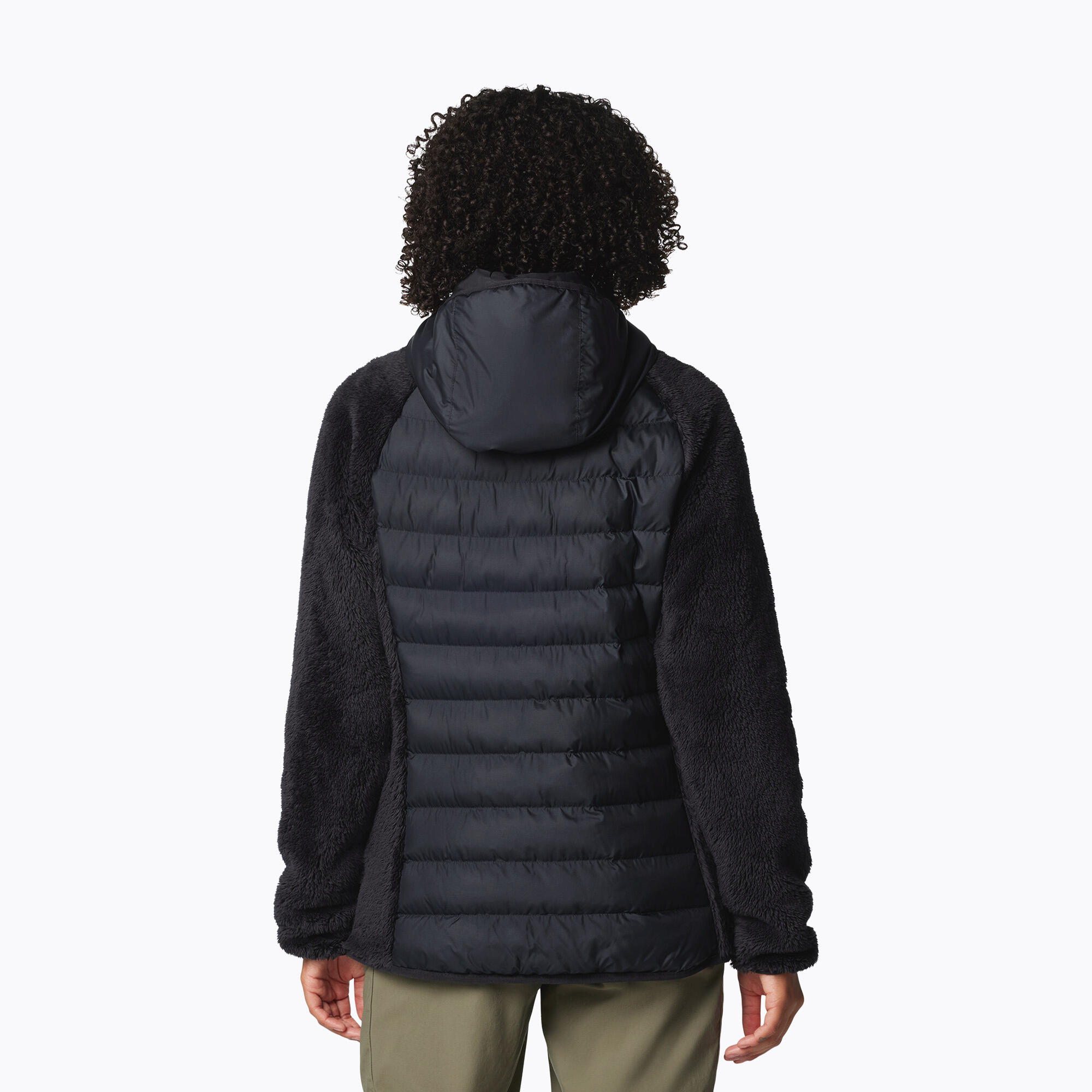 Dames gewatteerde jas Columbia Powder Lite II Sherpa Hybrid 3/7