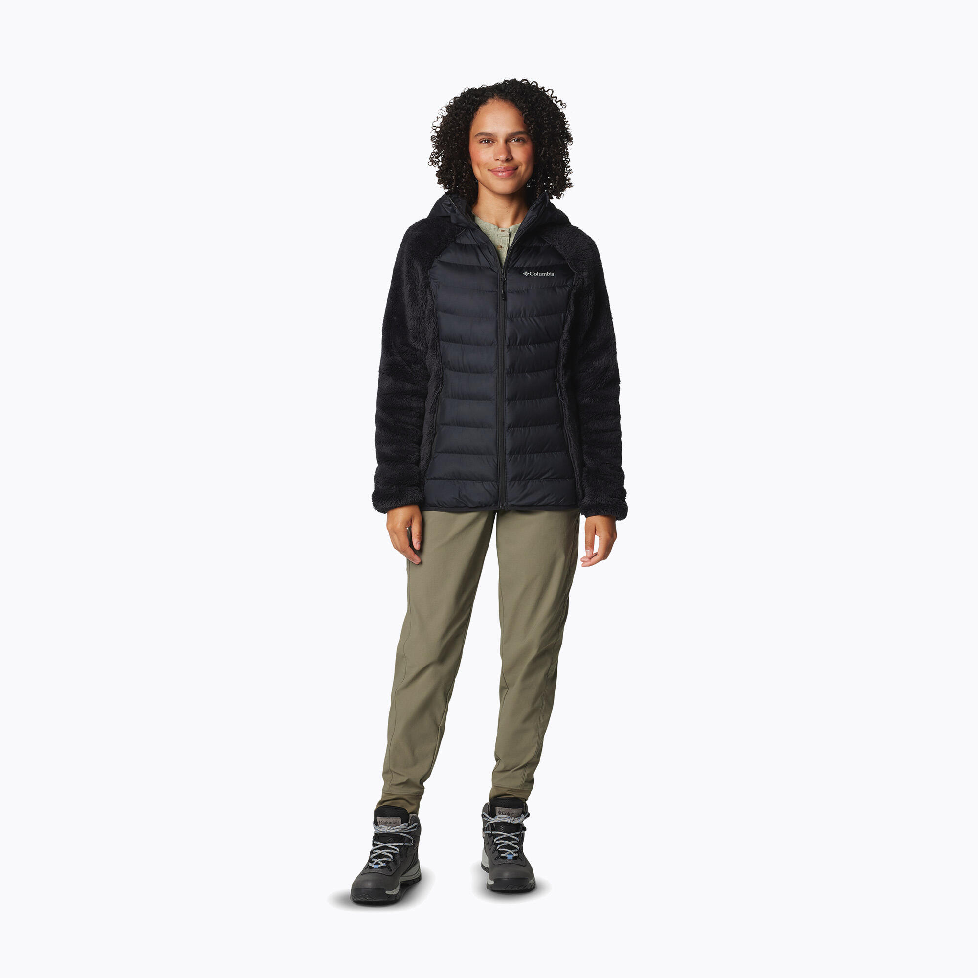 Dames gewatteerde jas Columbia Powder Lite II Sherpa Hybrid 2/7