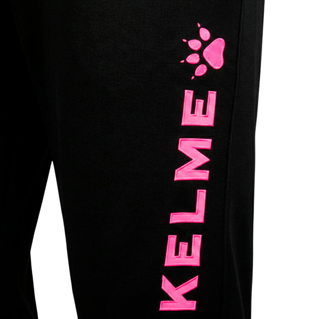 Kelme Pantalón Largo De Chándal Global Negro Y Rosa Unisex 3/4