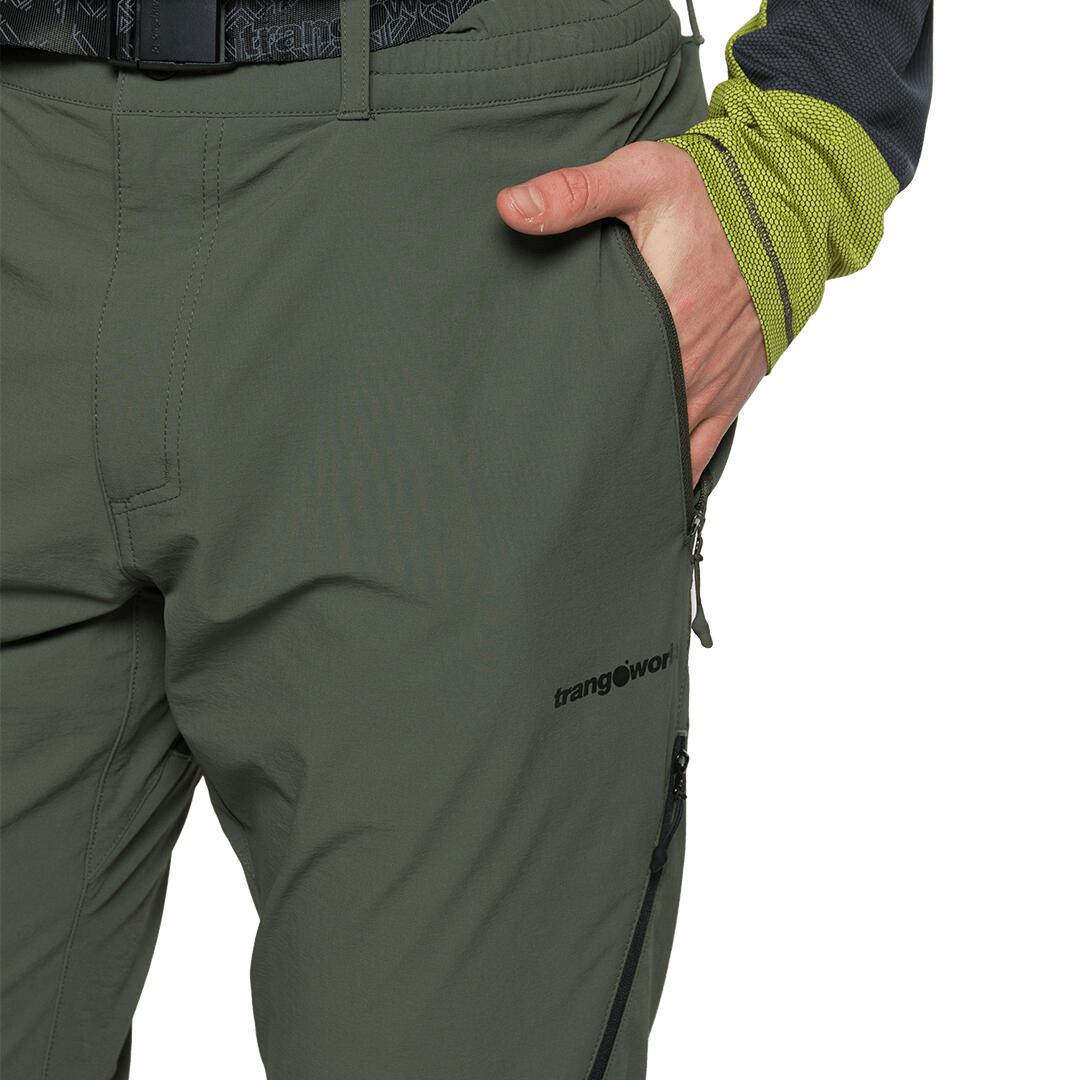 Pantalón para Hombre Trangoworld Limoux Verde/Negro 3/4
