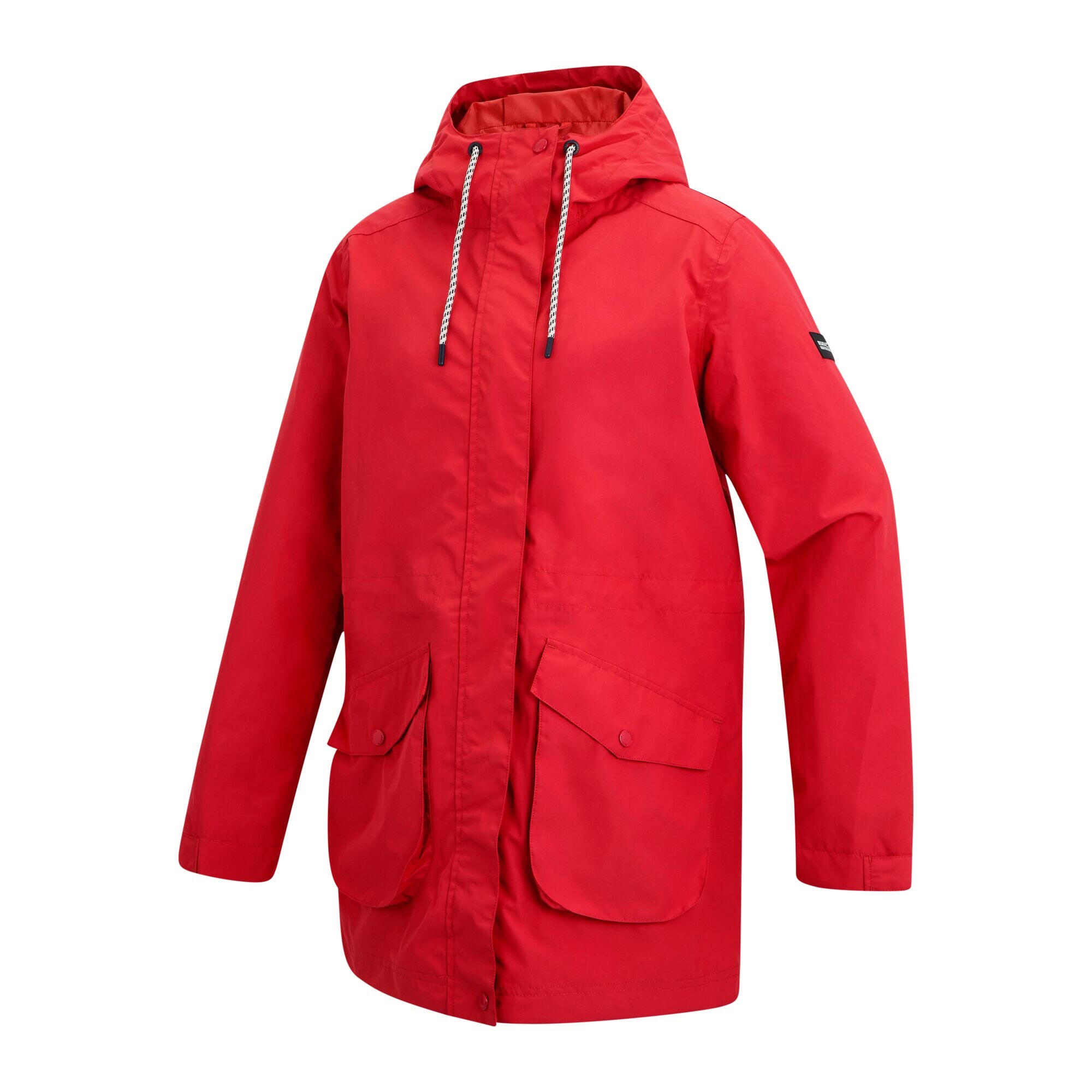 Veste Imperméable À Capuche NORANA Femme (Rouge Vif) 3/5
