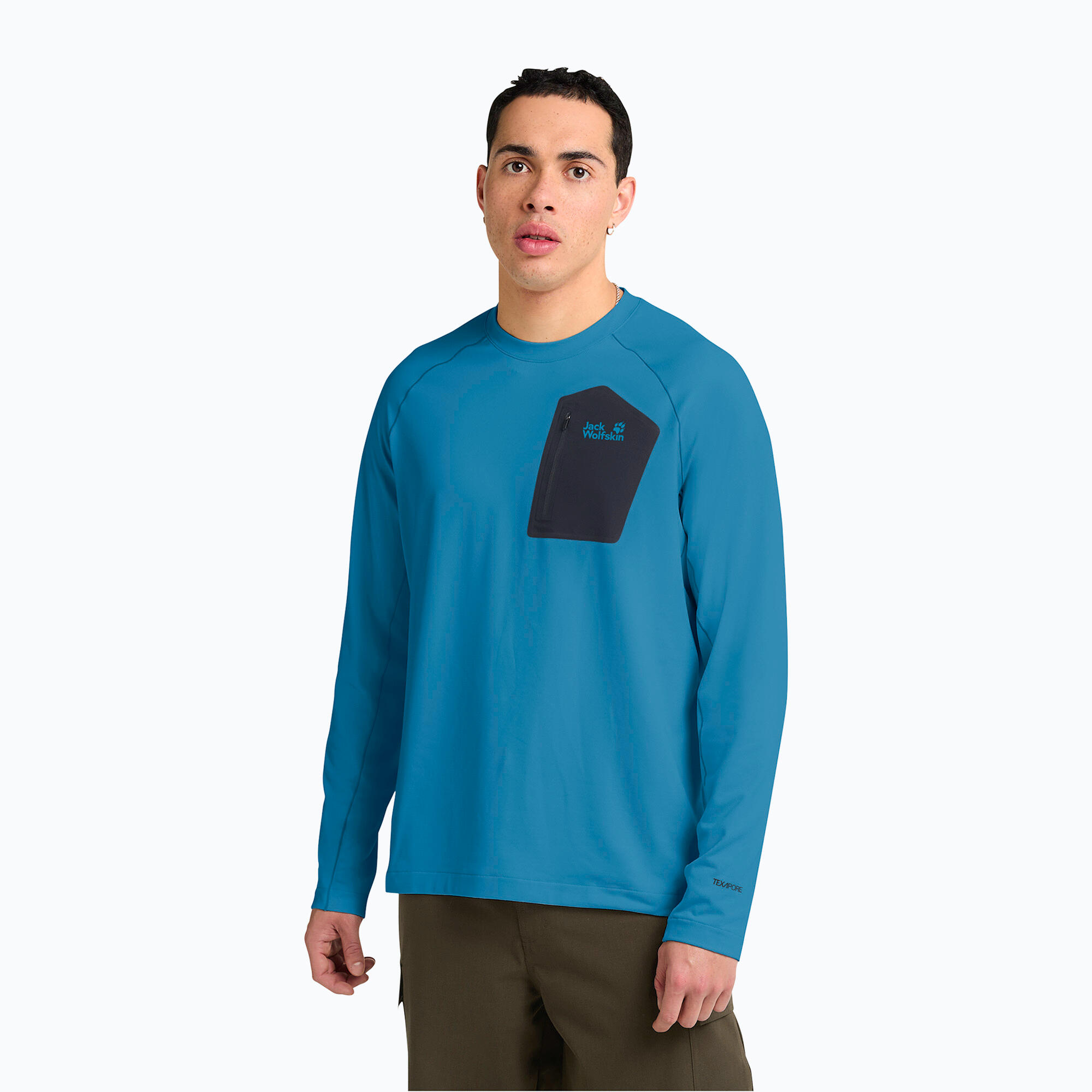 T-shirt à manches longues homme Jack Wolfskin Prelight Trail Crew 1/7