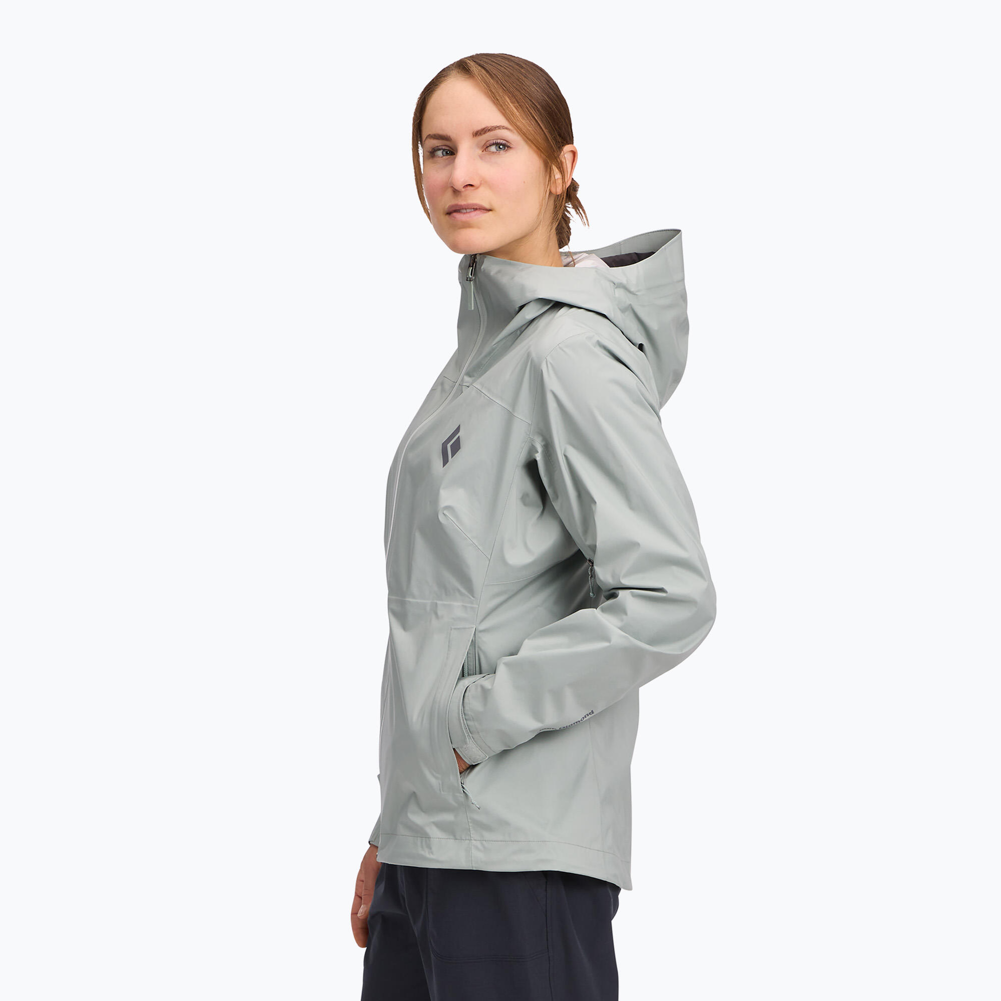 Dames regenjas Black Diamond Fineline Stretch 3/7