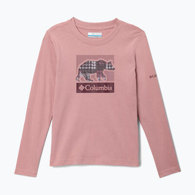 Columbia hazeldel hill graphic tee kinderlange mouw trekkingshirt