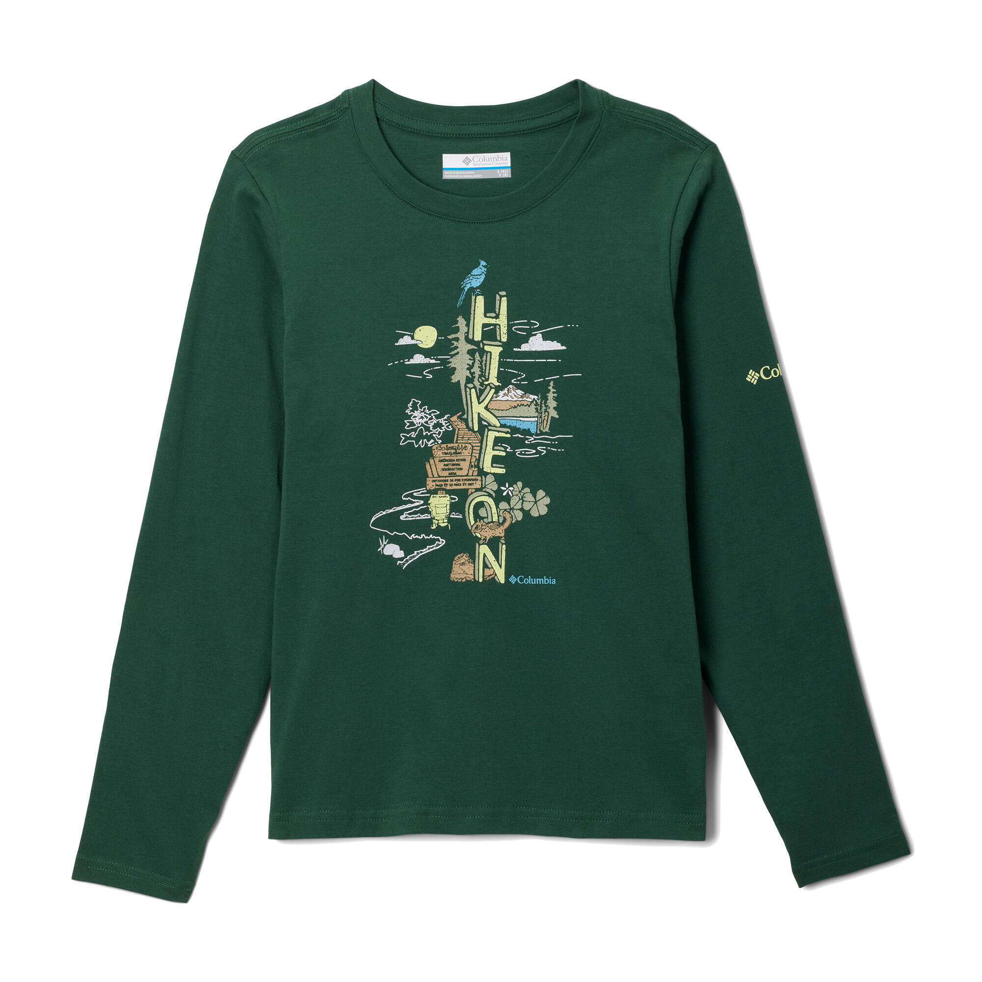 Longsleeve trekkingowy dziecięcy Columbia Dobson Pass Graphic Tee 3/3