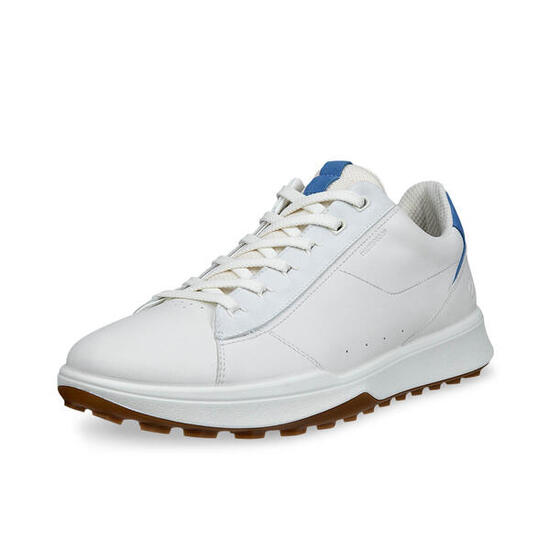 ECCO Men Street Vibe Chaussures de golf pour homme, Blanc/Bleu fédéral
