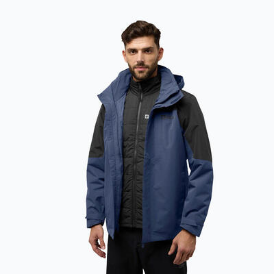 Heren 3-in-1 jas jack wolfskin romberg 3in1