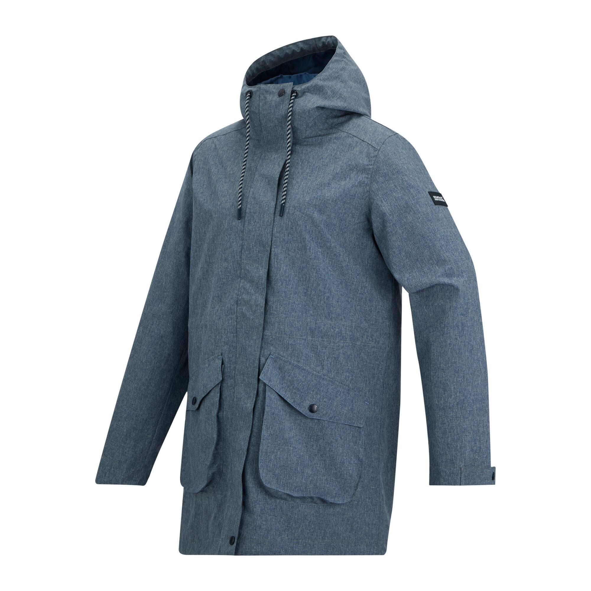 Chaqueta Impermeable Norana para Mujer Chambray, Denim Oscuro 3/5