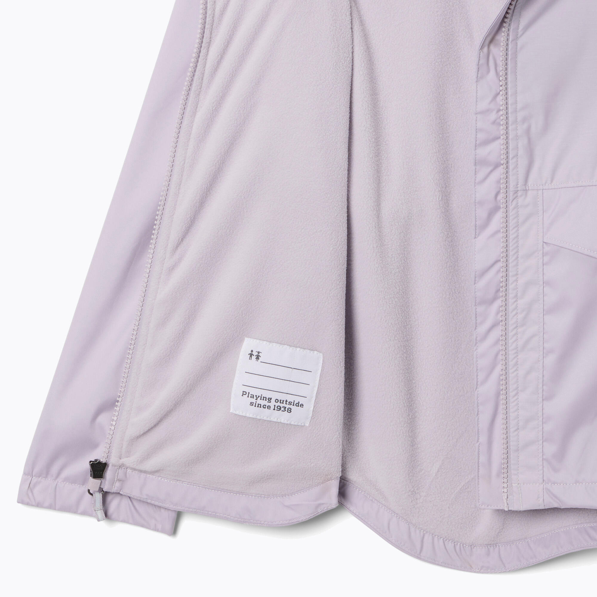 Veste imperméable pour enfants Columbia Rainy Trails II Fleece 3/4