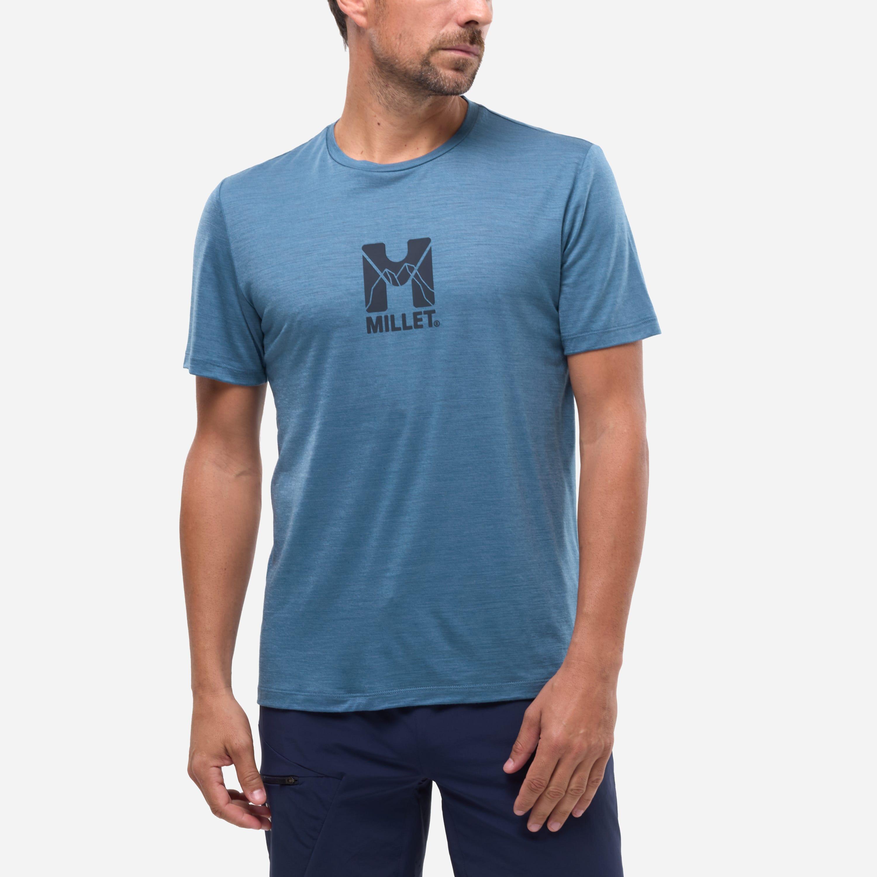 Herren Wandern - Trekking Tee-Shirt  UBIC WOOL 3/4